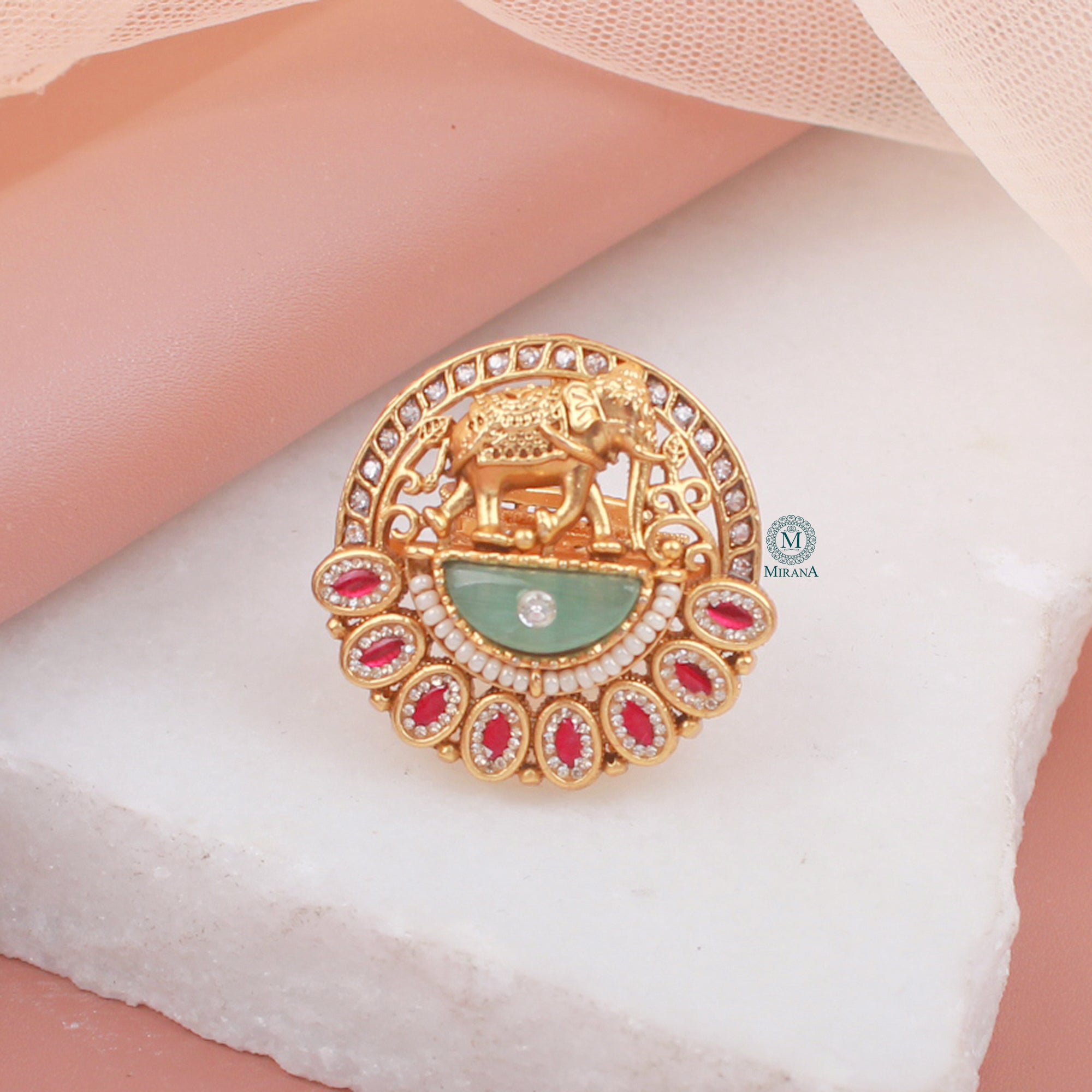 Gaja Antique Designer Ring