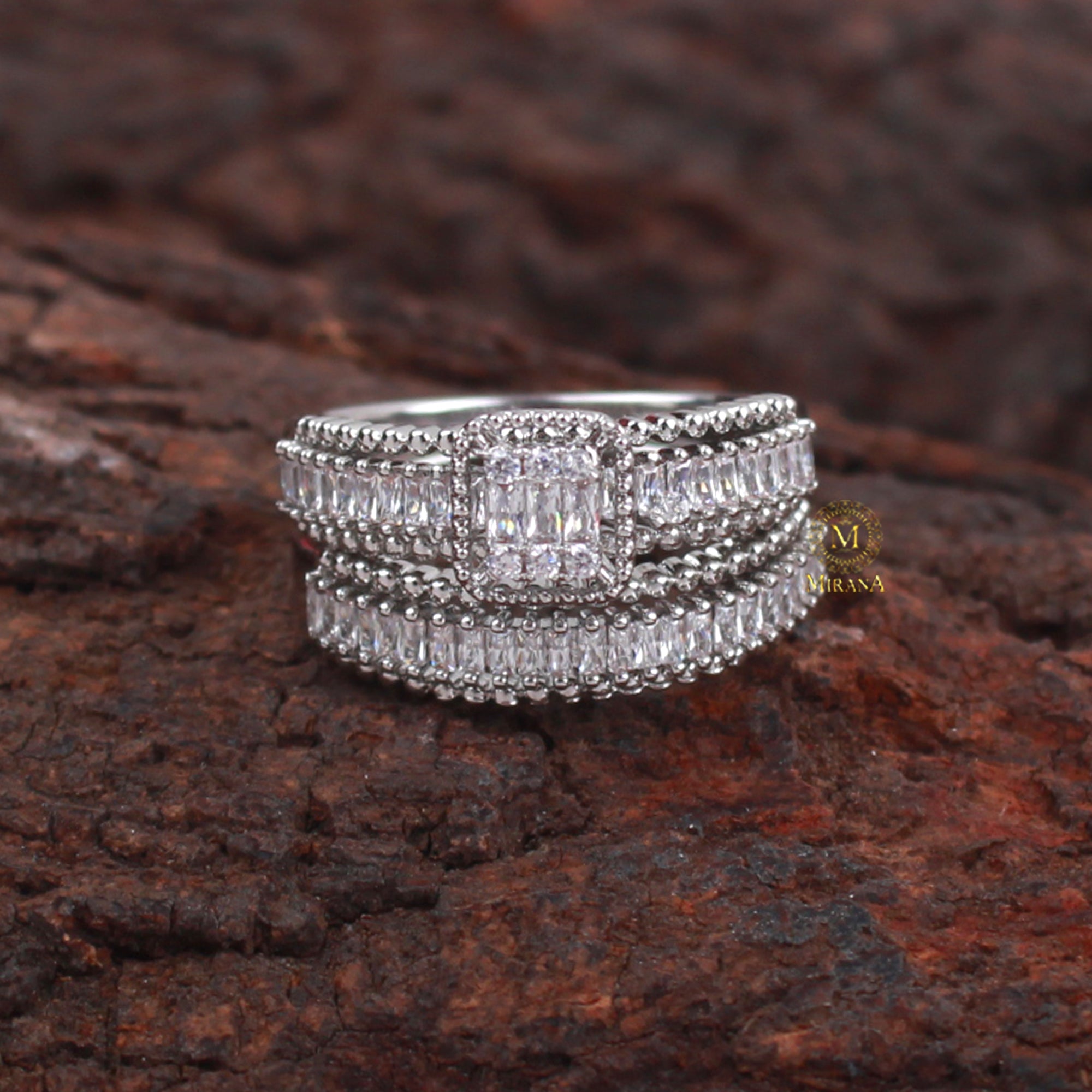 Ayla Stacking CZ Designer Ring