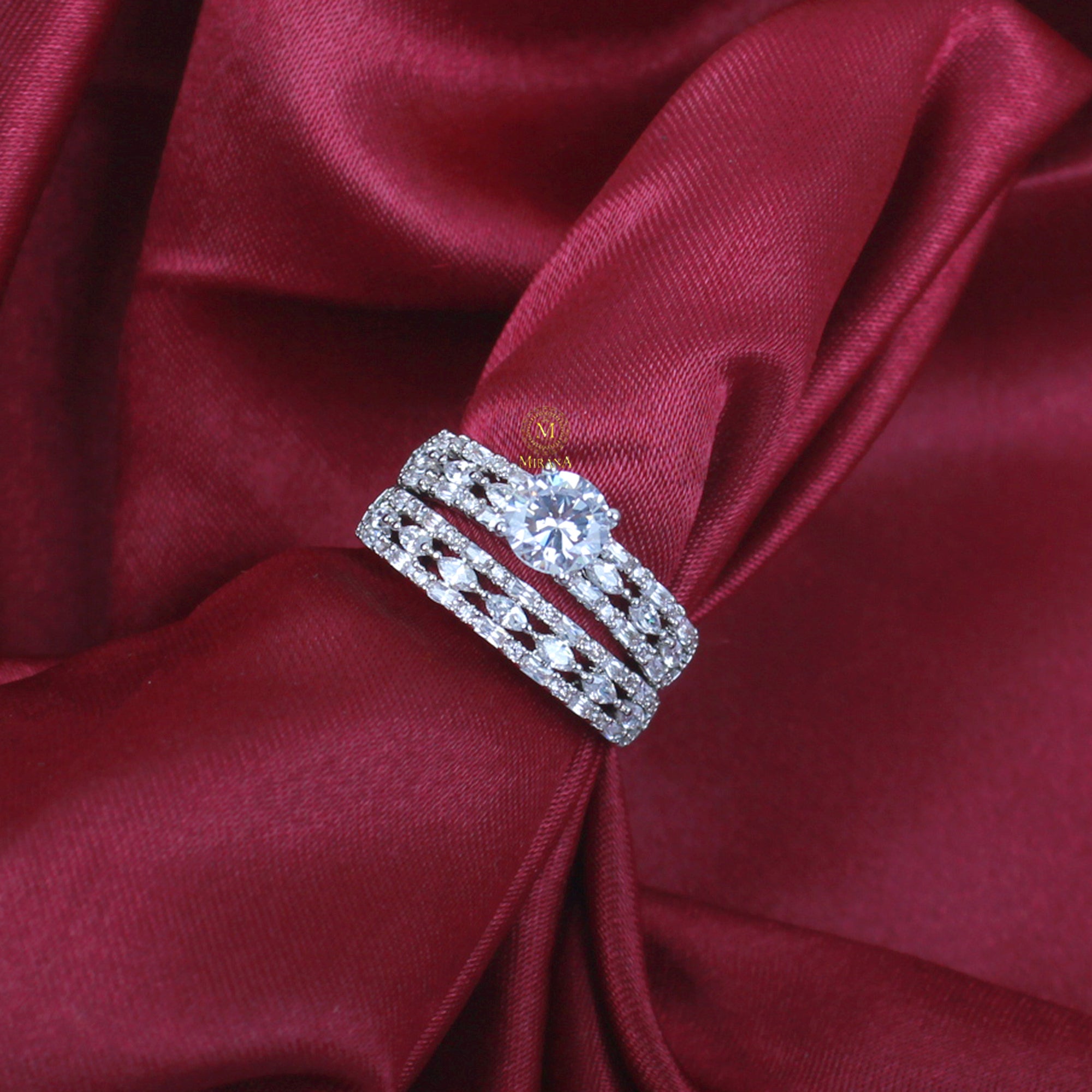 Naisha Stacking CZ Designer Ring