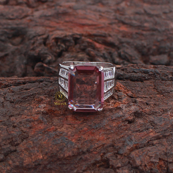 Leilani Wine Colour Designer Ring
