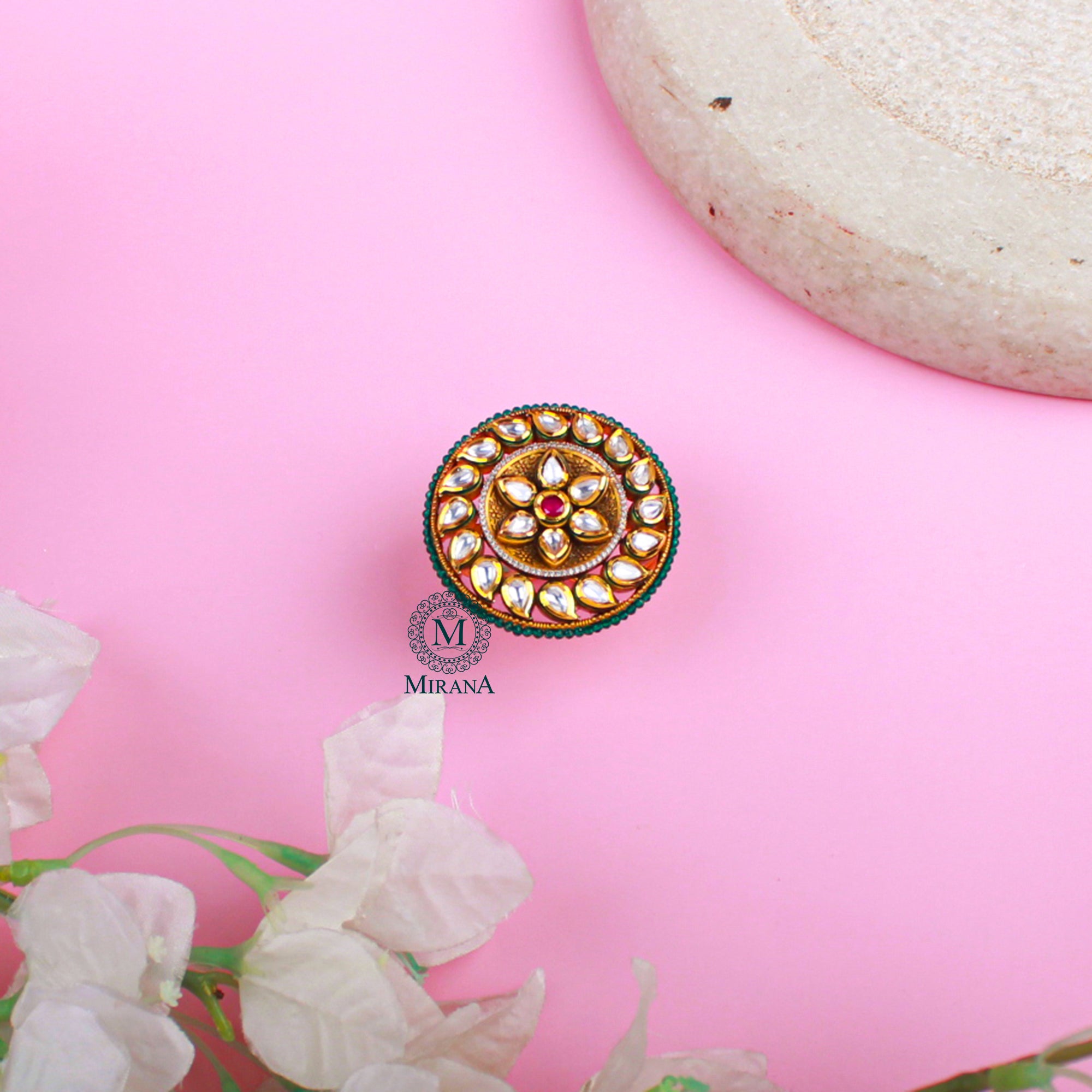 Nihita Polki Designer Ring