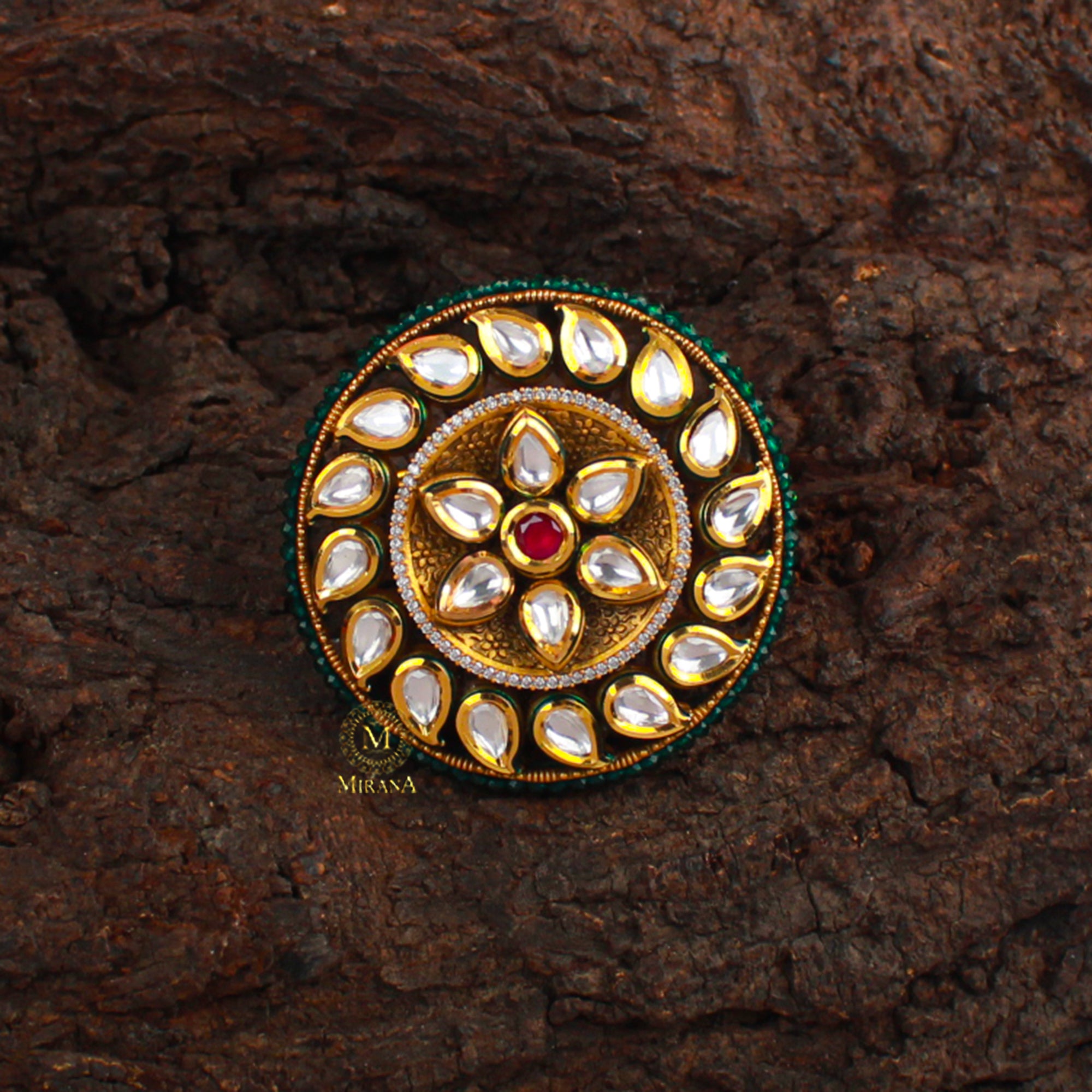 Nihita Polki Designer Ring