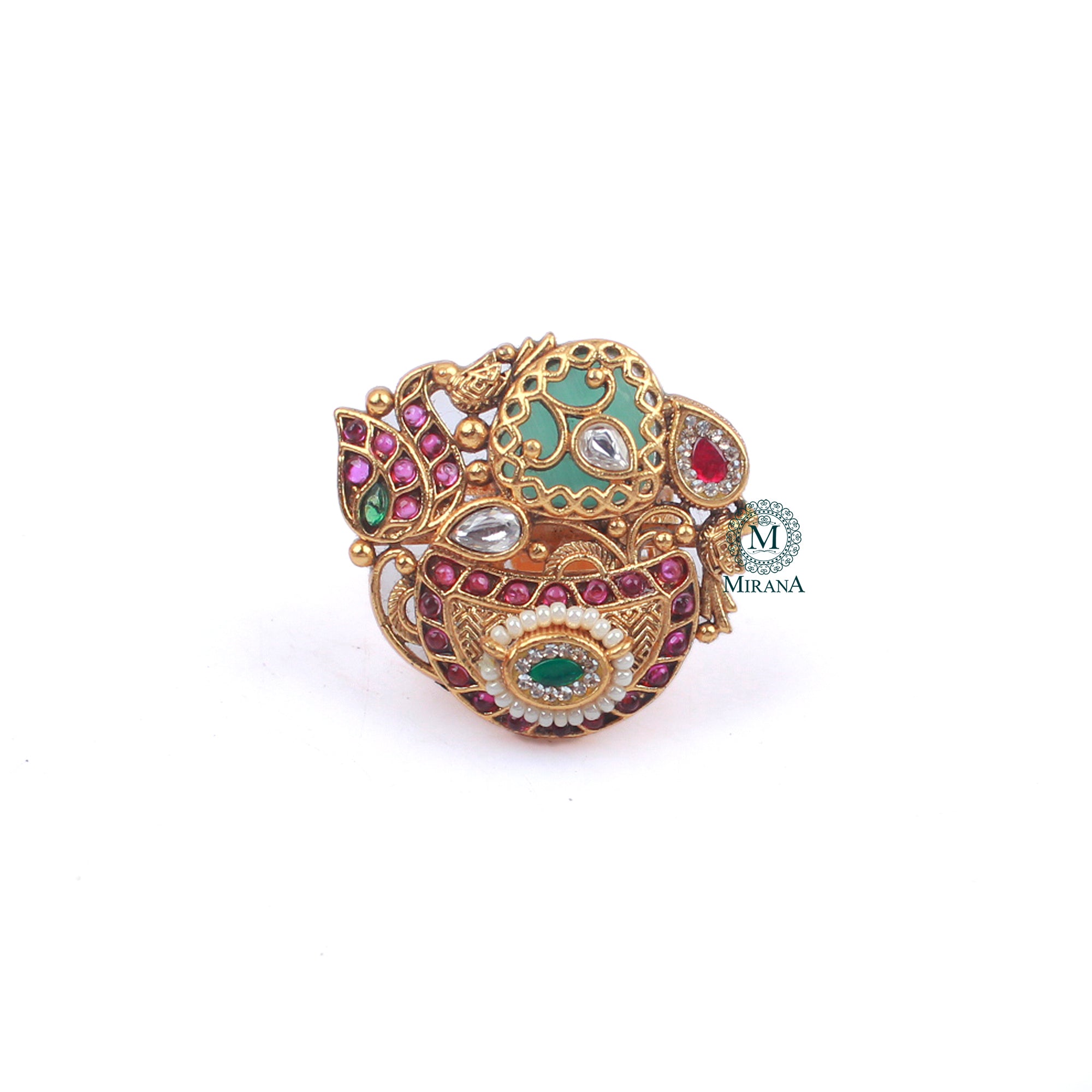 Saanjh Antique Designer Ring