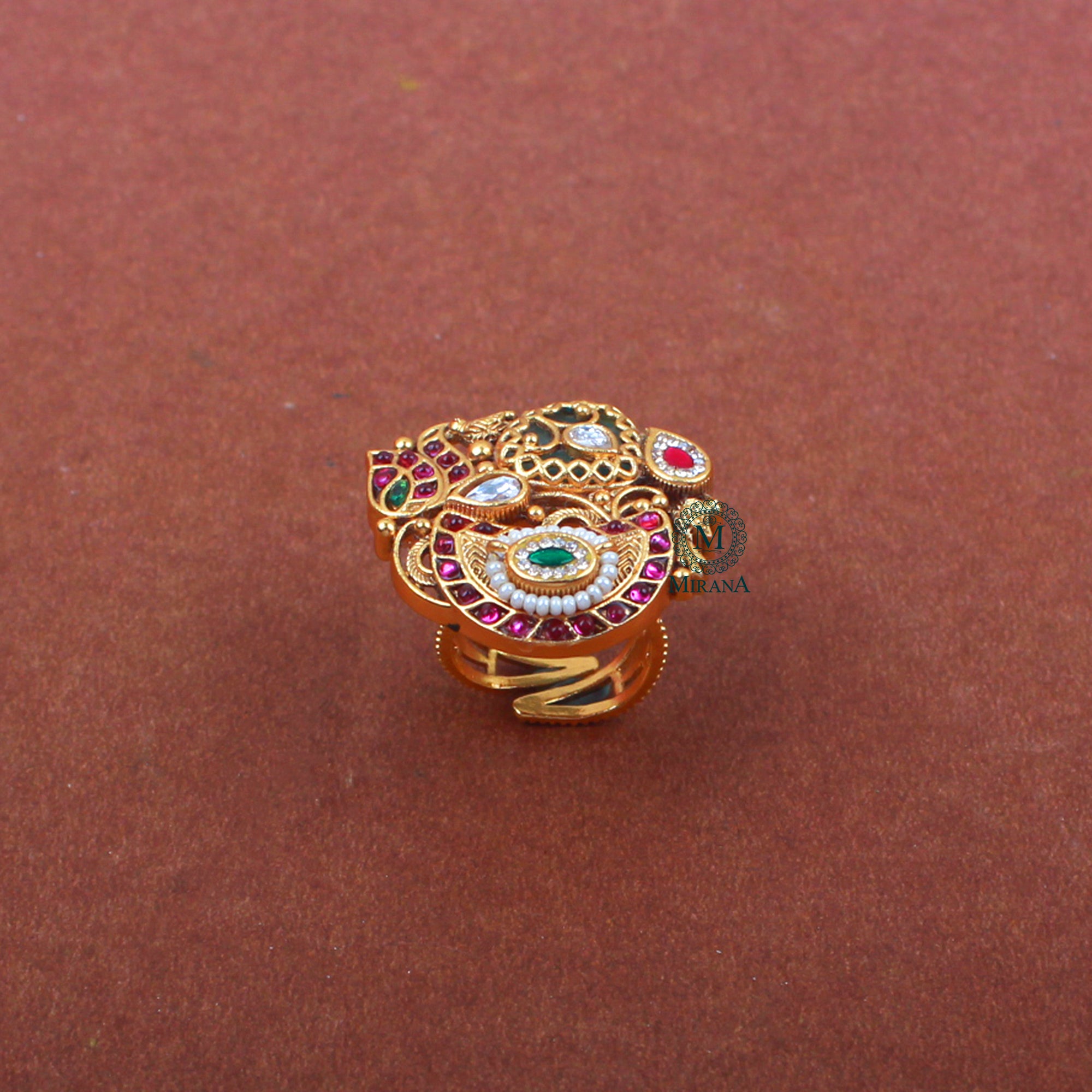 Saanjh Antique Designer Ring