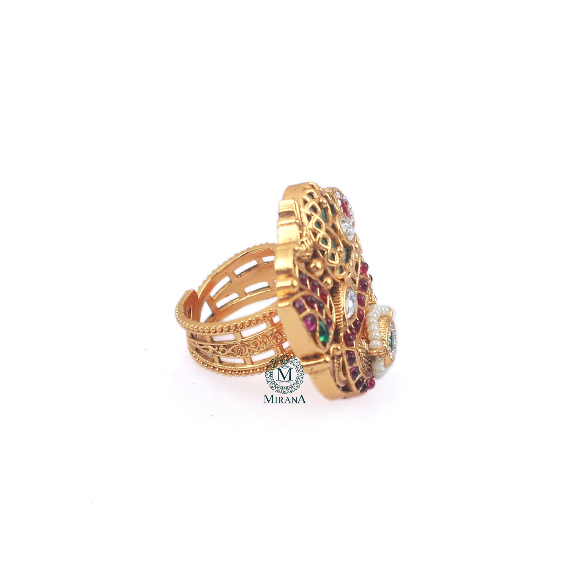 Saanjh Antique Designer Ring