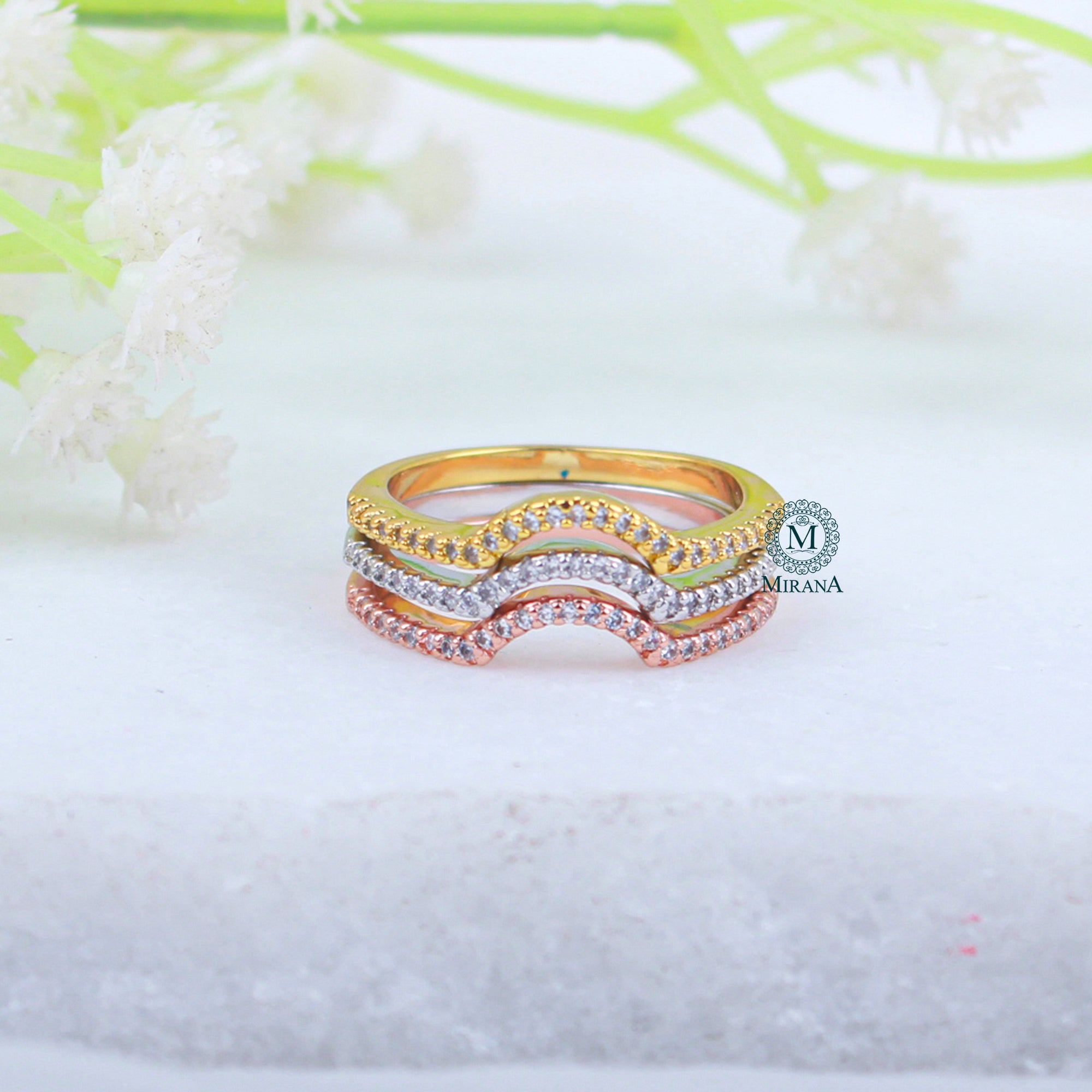 Harlyn Stacking CZ Designer Ring