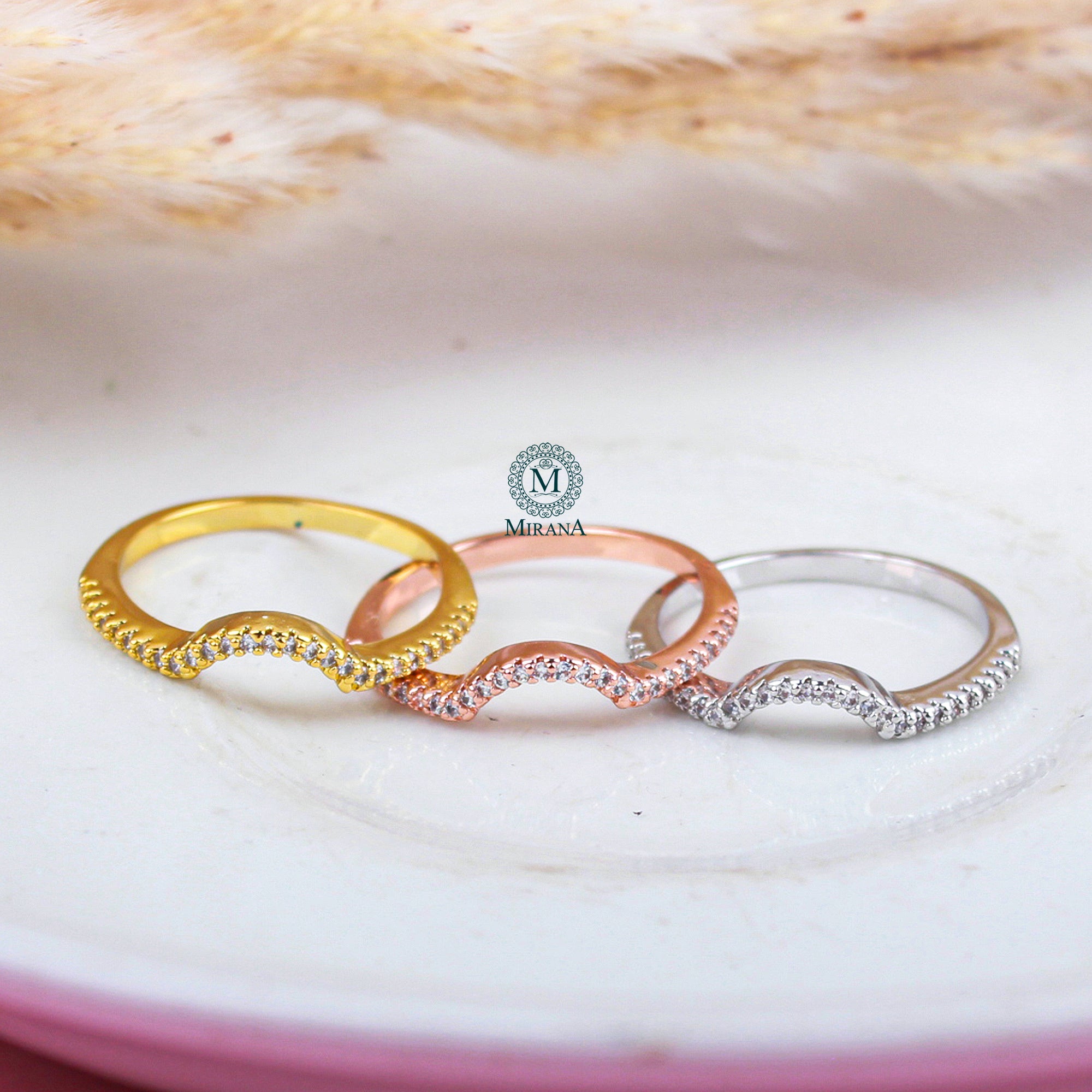 Harlyn Stacking CZ Designer Ring
