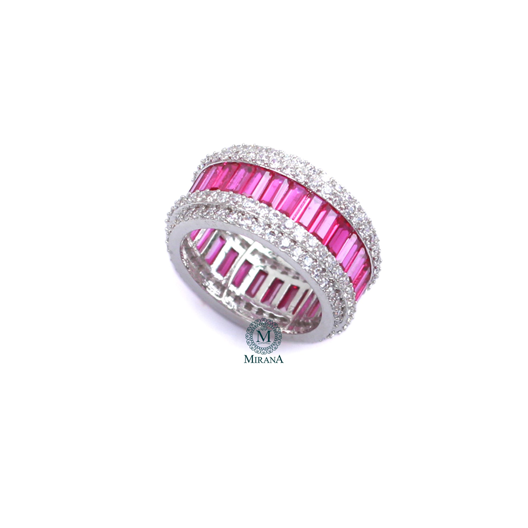Ella Ruby CZ Designer Ring