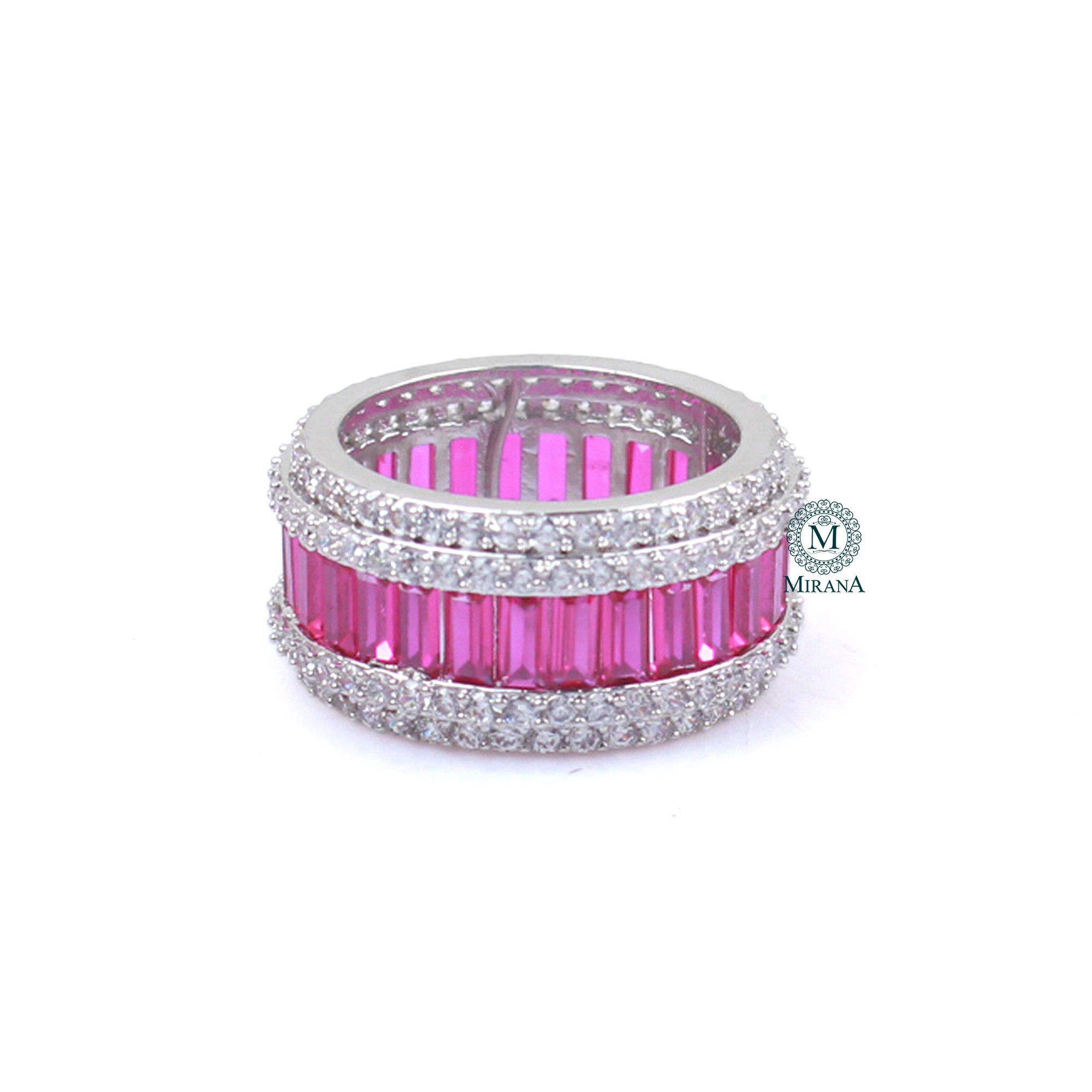 Ella Ruby CZ Designer Ring