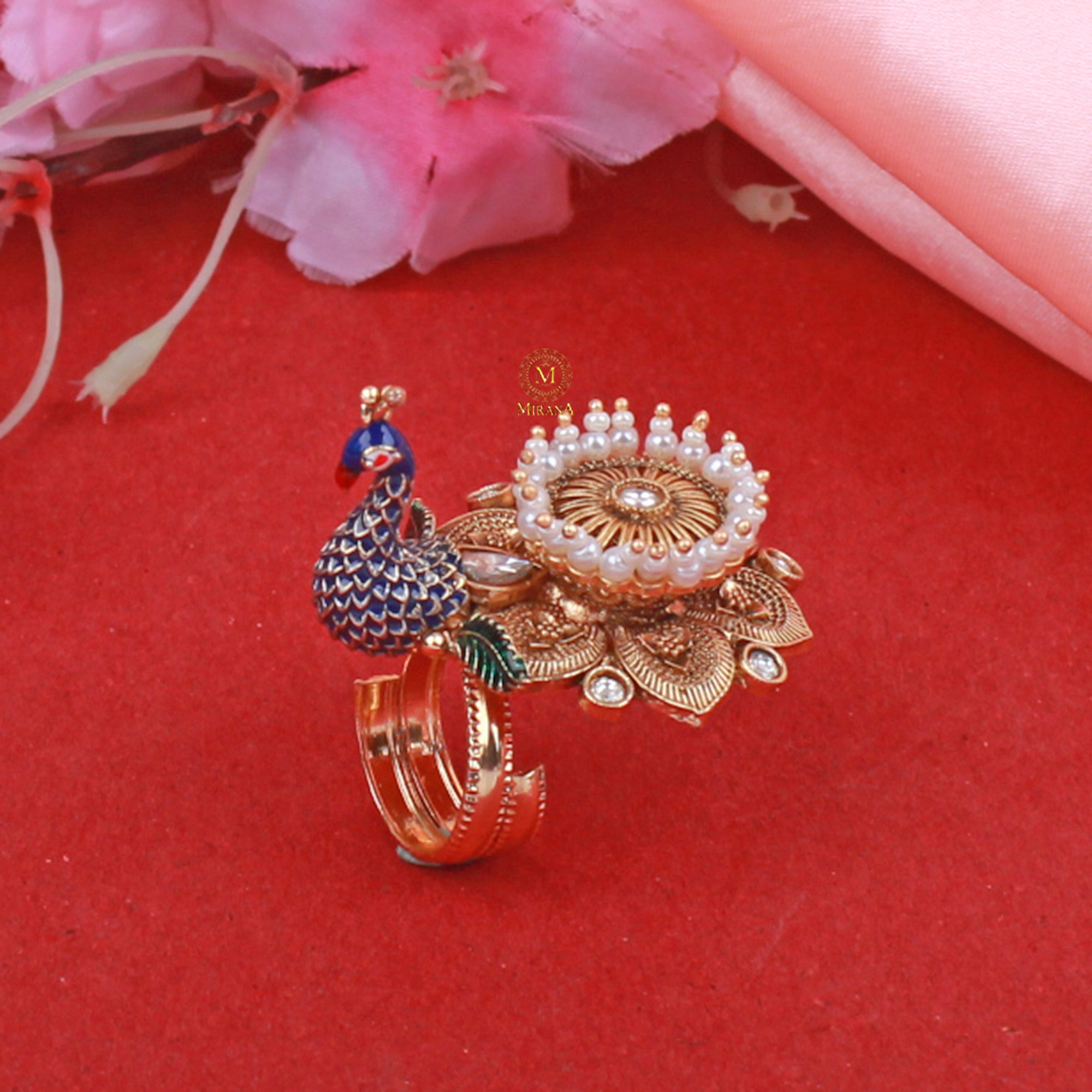 Siya Pearl Antique Designer Ring