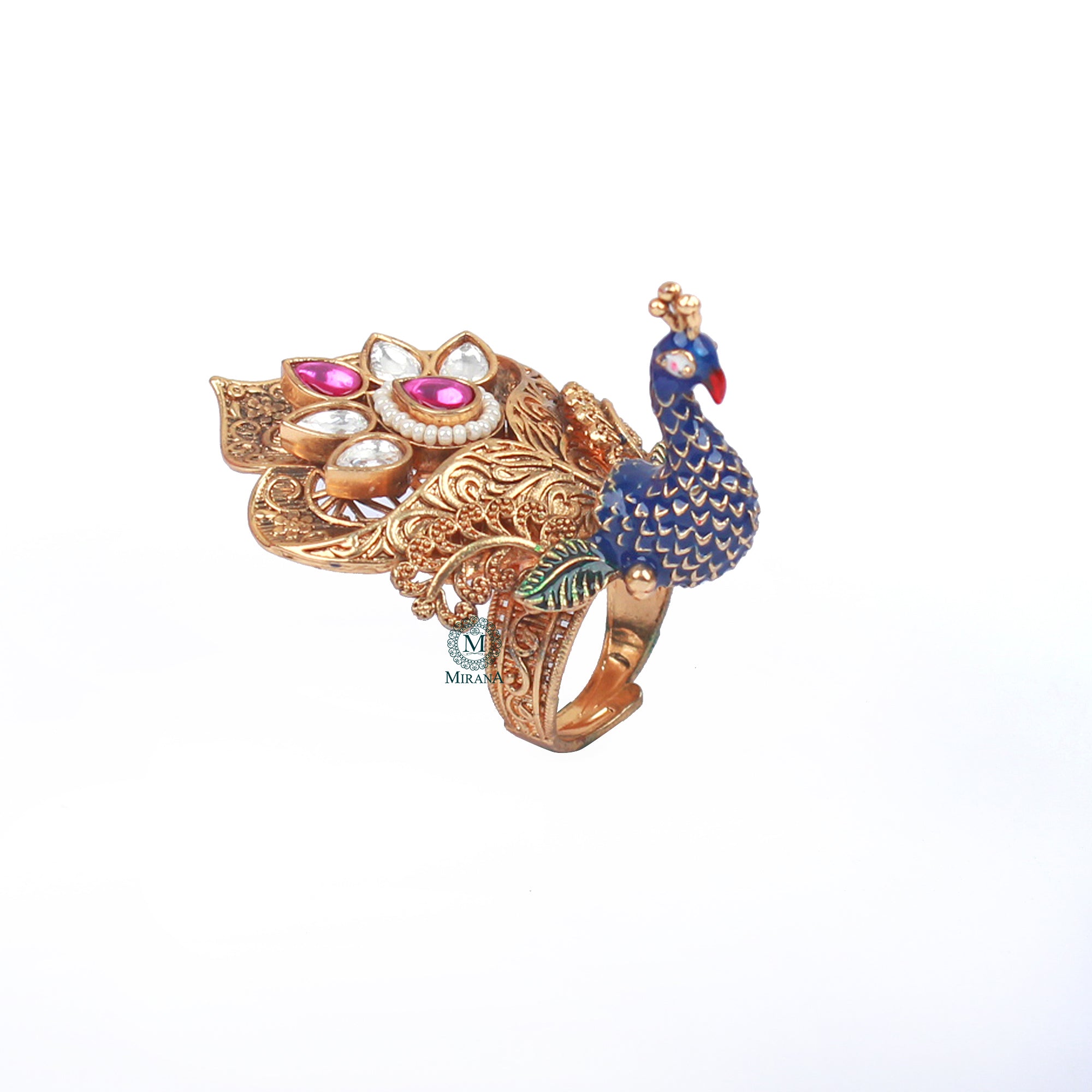 Kruttika Ruby Antique Designer Ring
