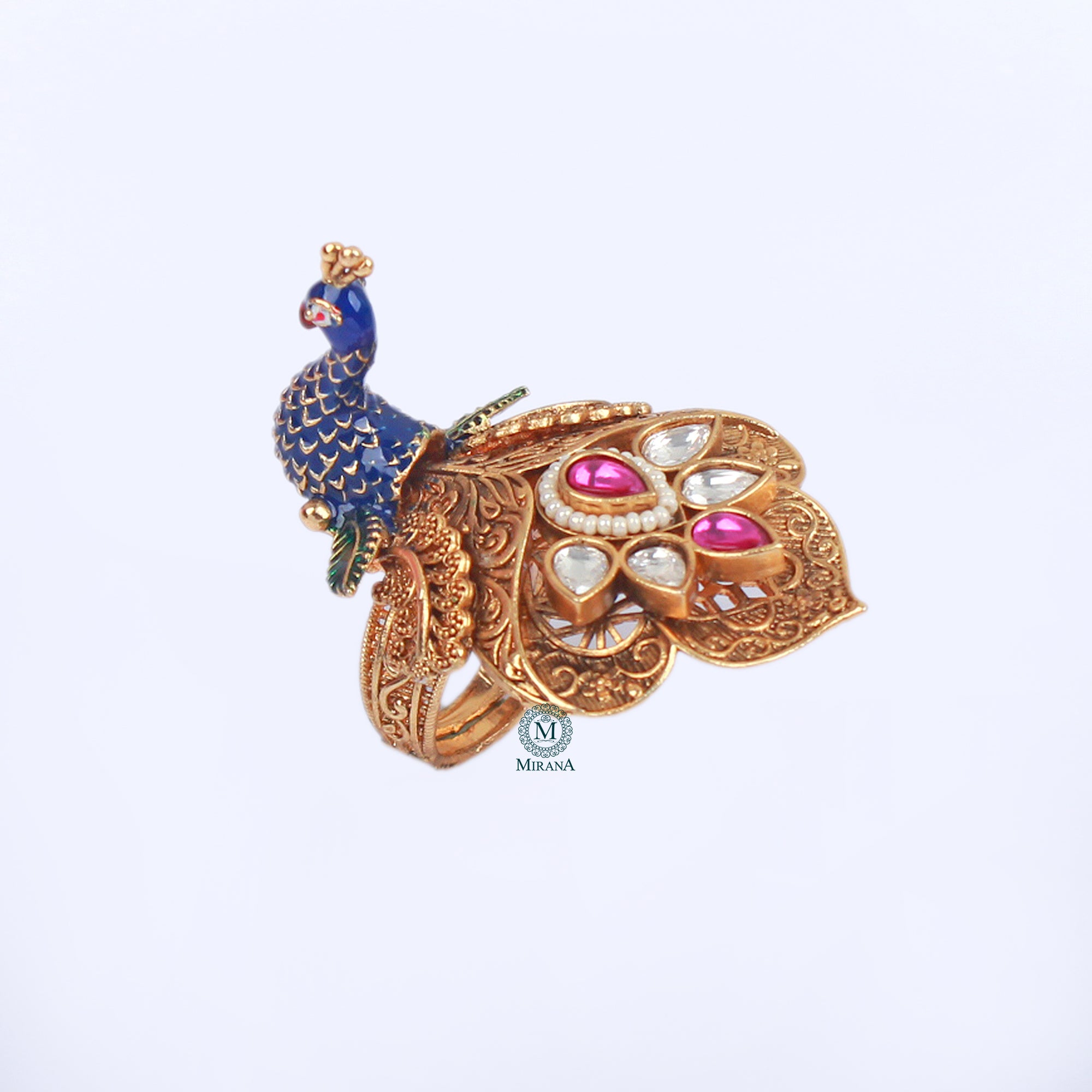 Kruttika Ruby Antique Designer Ring