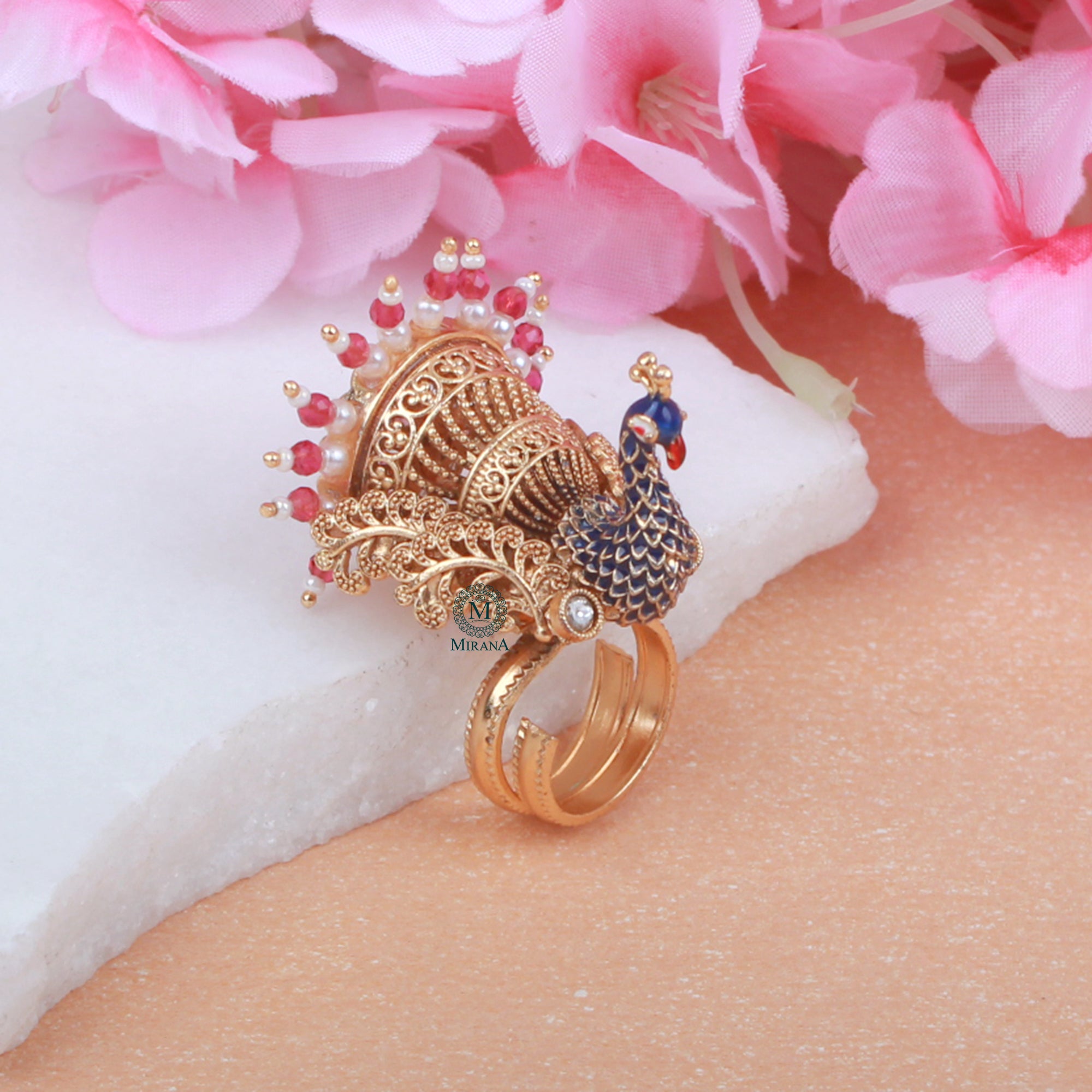 Anika Ruby Antique Designer Ring