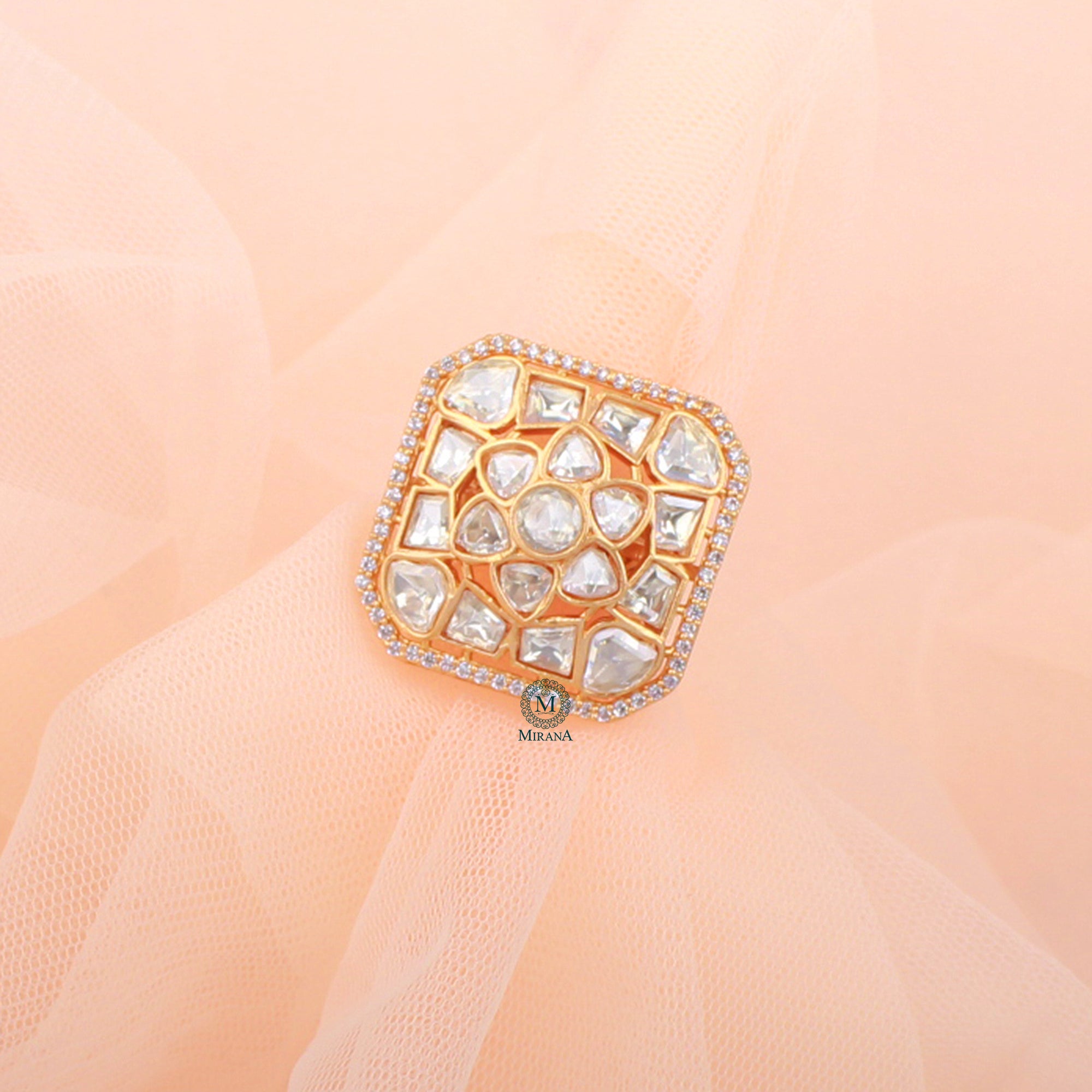 Jaina Moissanite Designer Ring