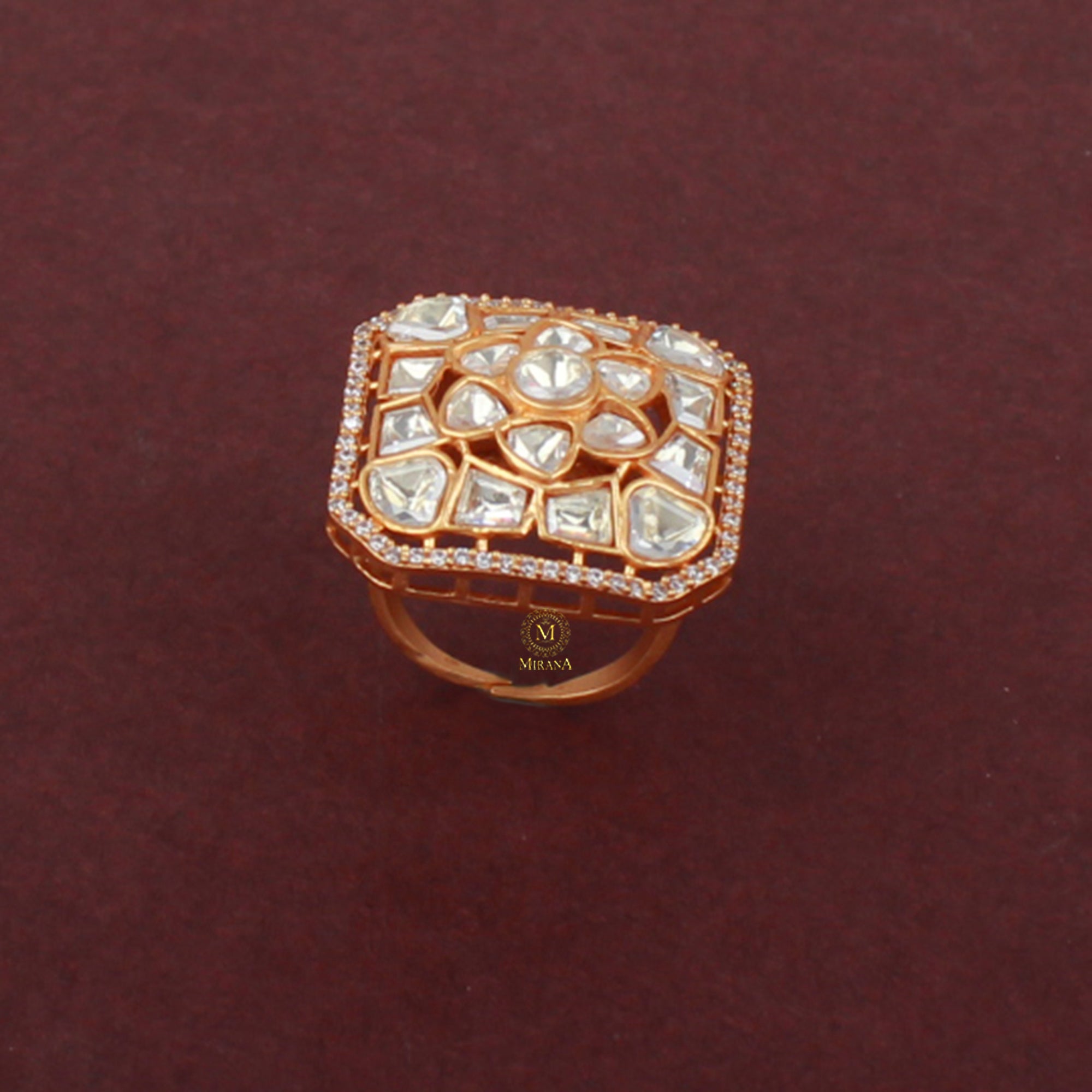 Jaina Moissanite Designer Ring