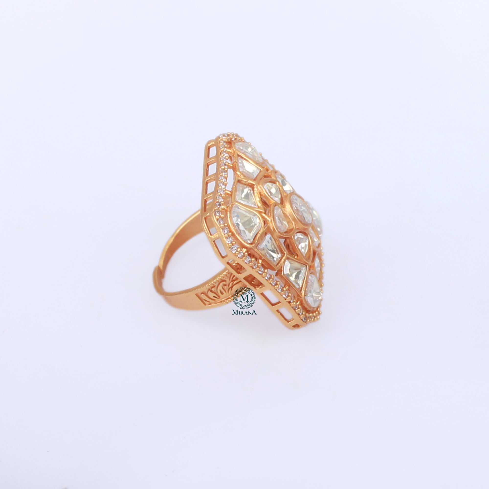 Jaina Moissanite Designer Ring