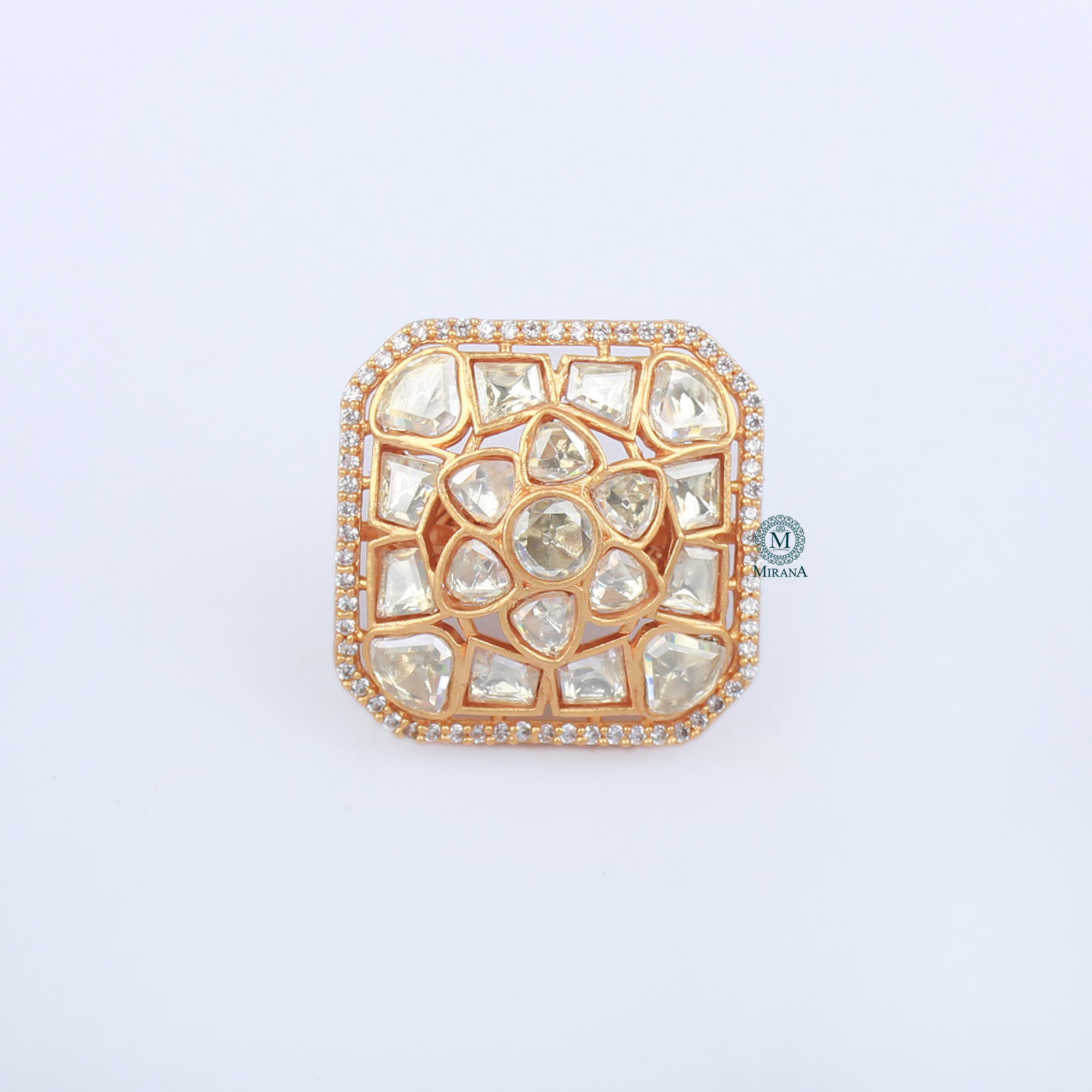 Jaina Moissanite Designer Ring