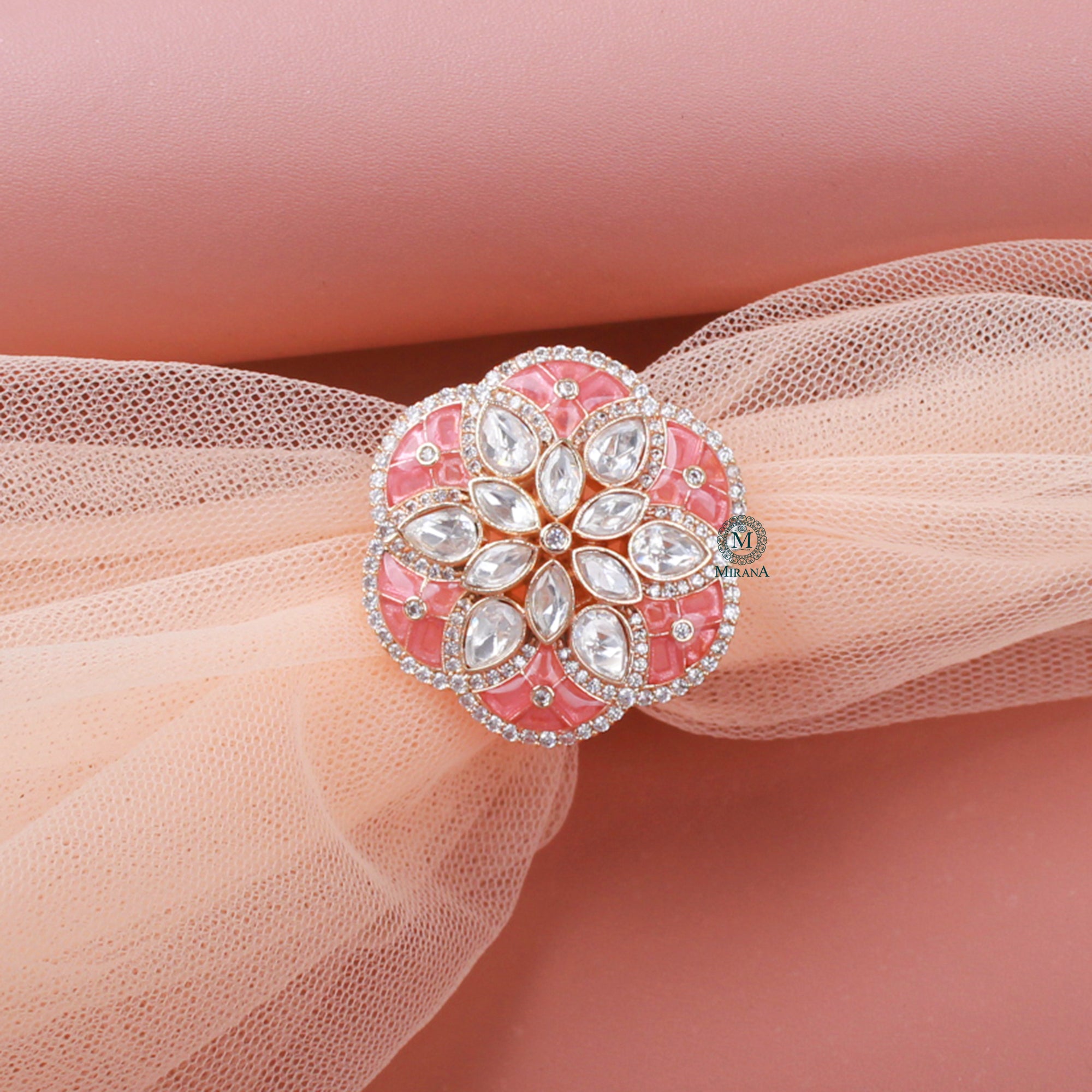 Leela Polki Designer Ring