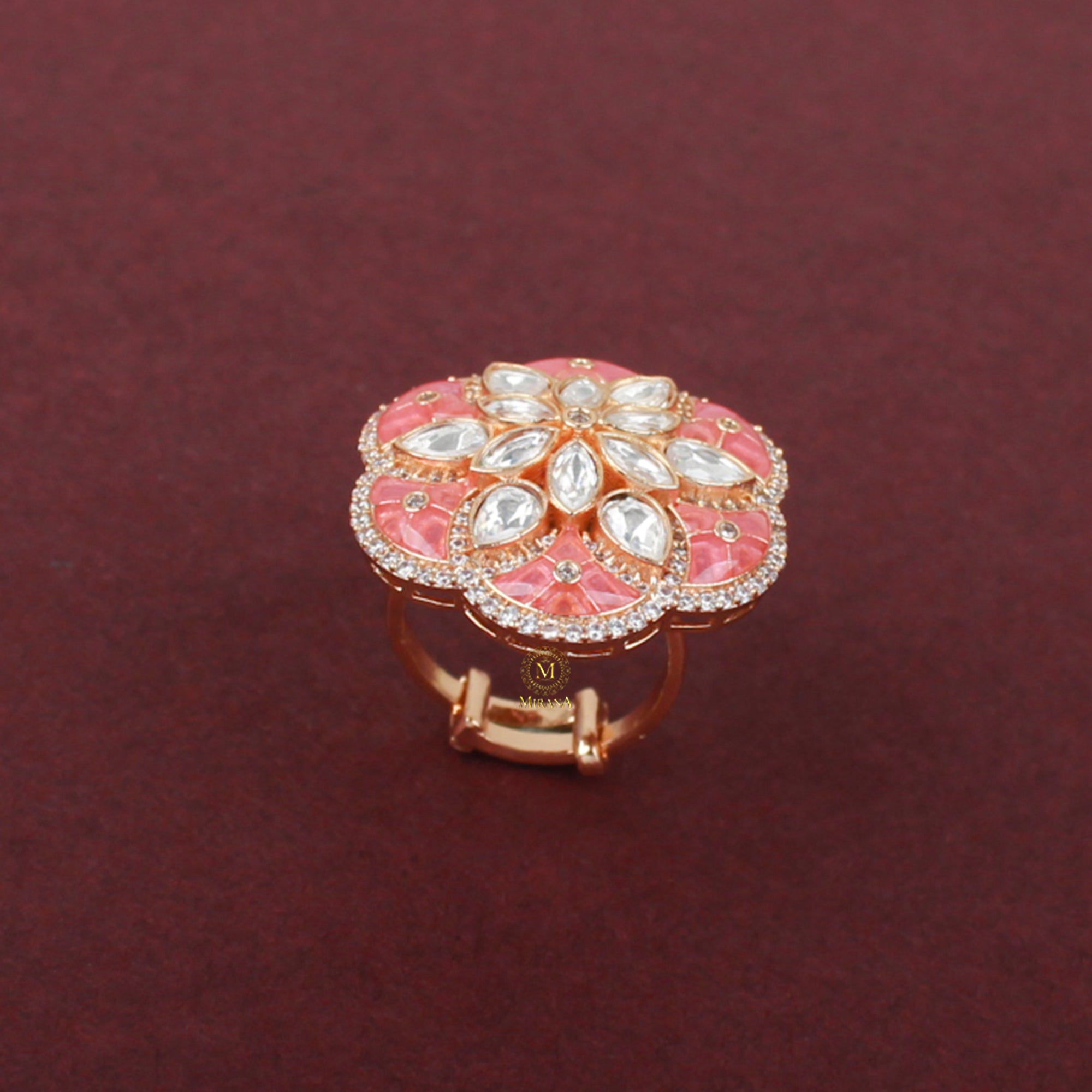 Leela Polki Designer Ring