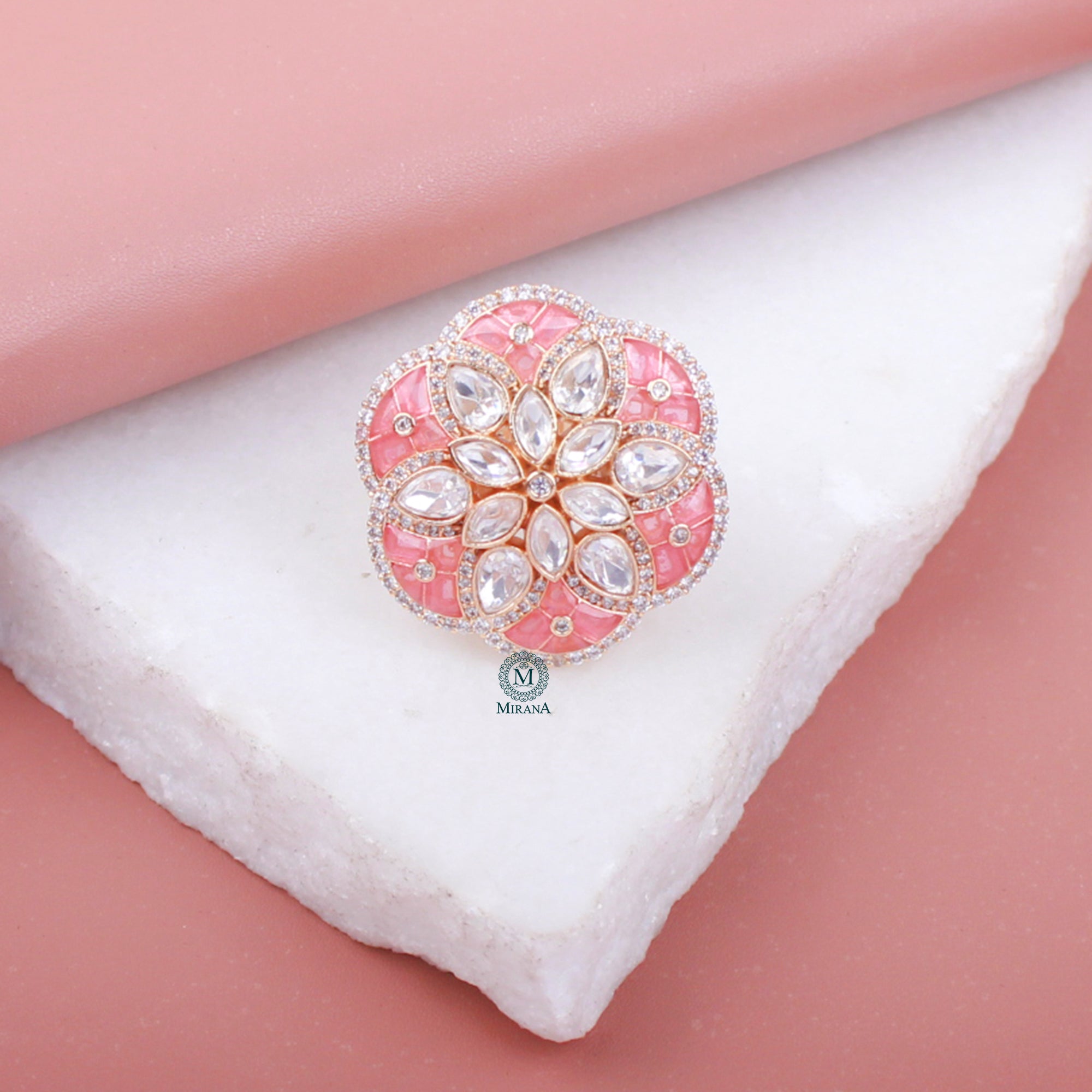 Leela Polki Designer Ring