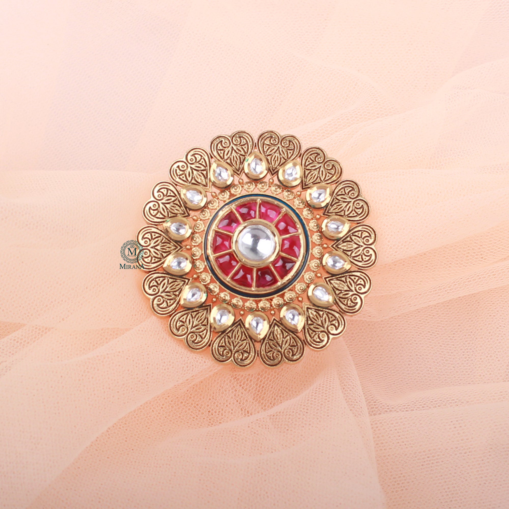 Vrinda Ruby Designer Ring