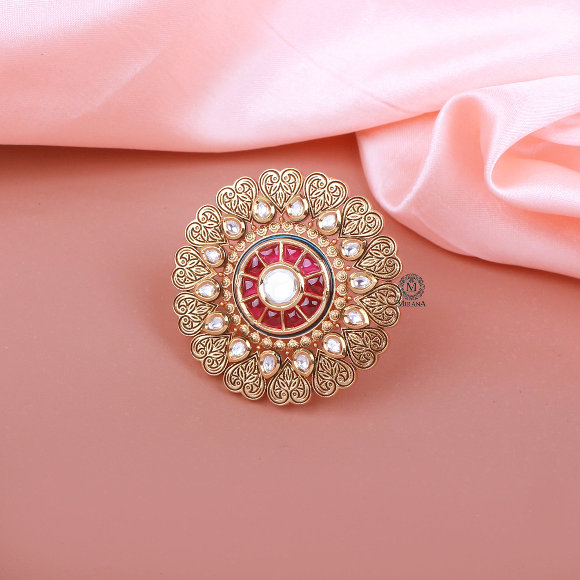Vrinda Ruby Designer Ring