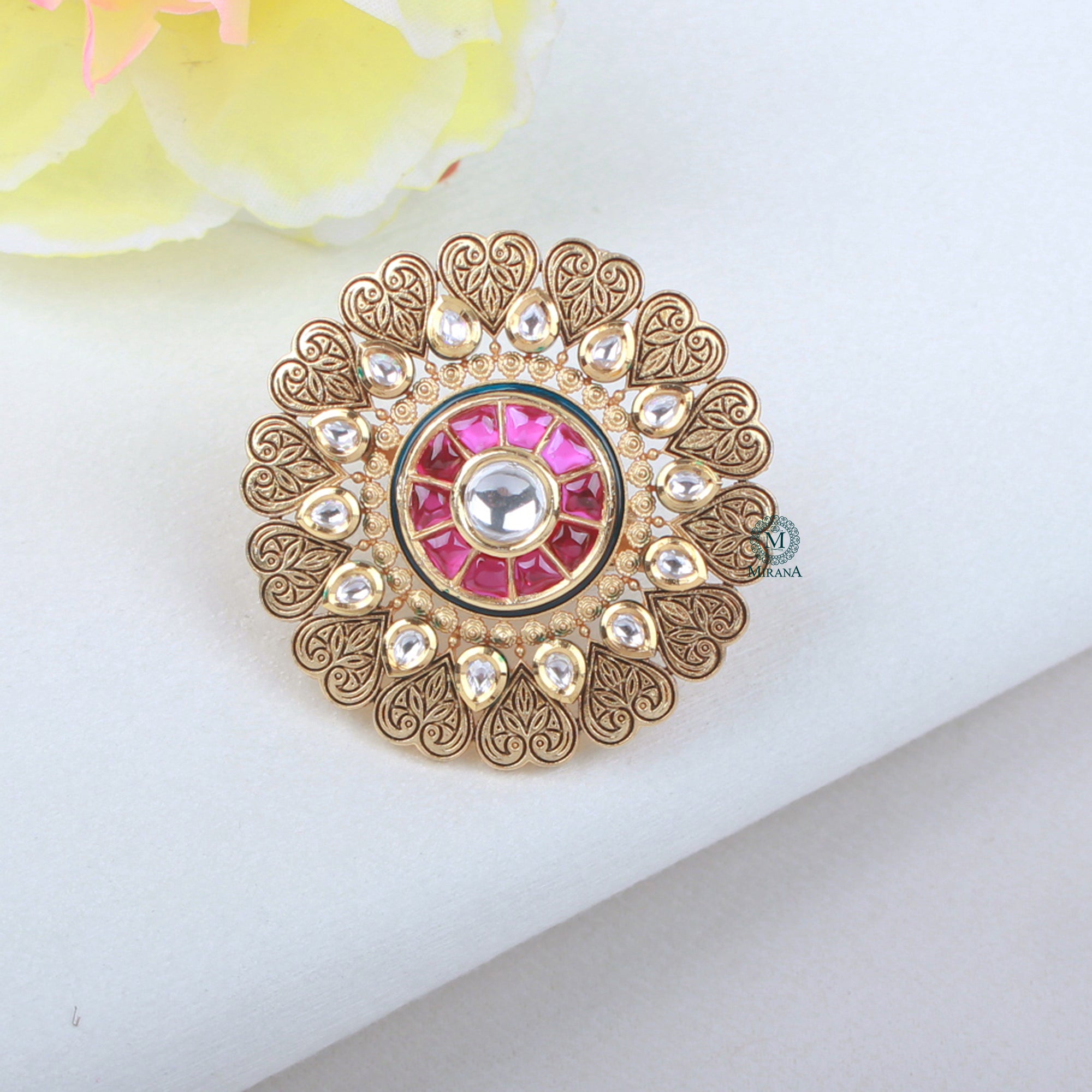 Vrinda Ruby Designer Ring