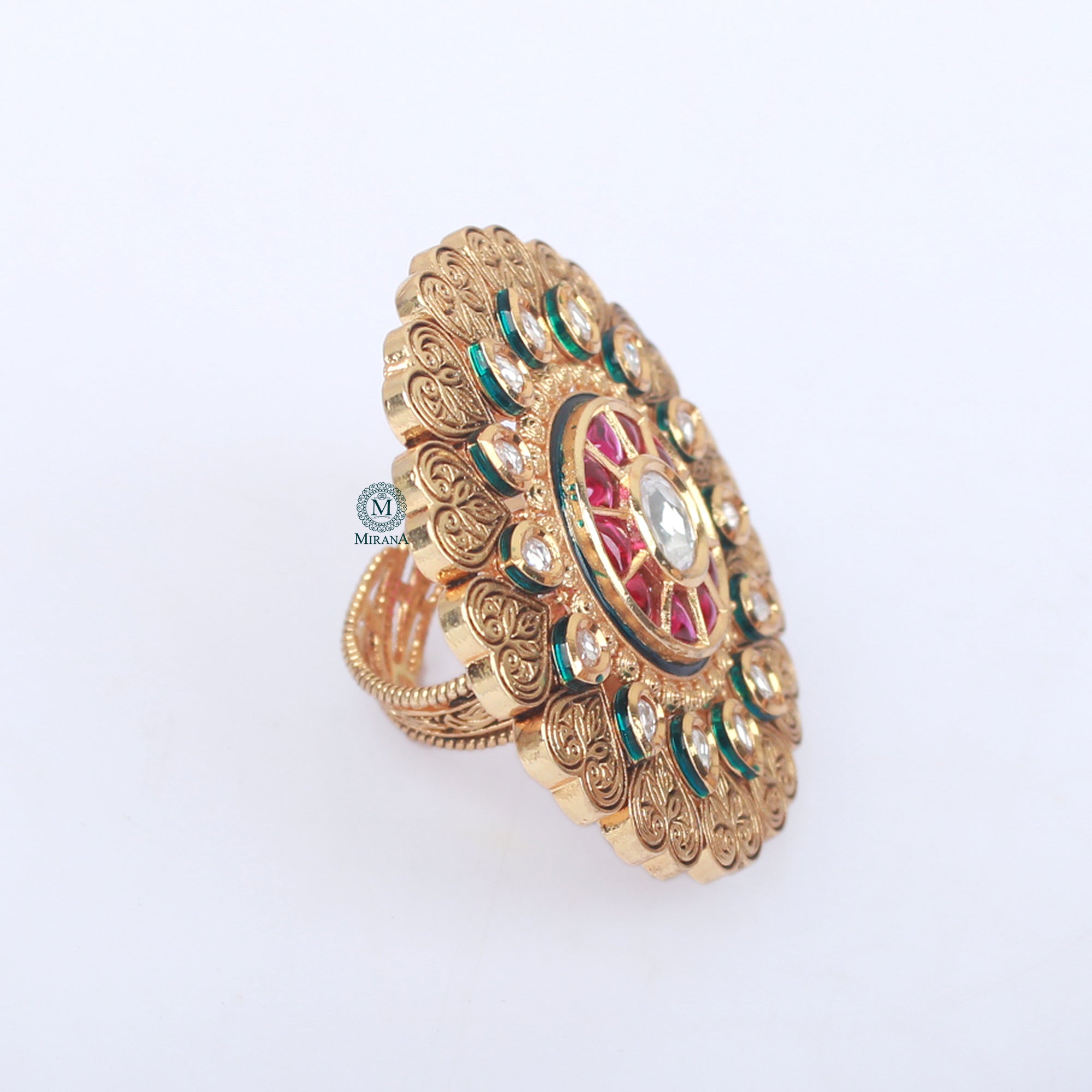 Vrinda Ruby Designer Ring