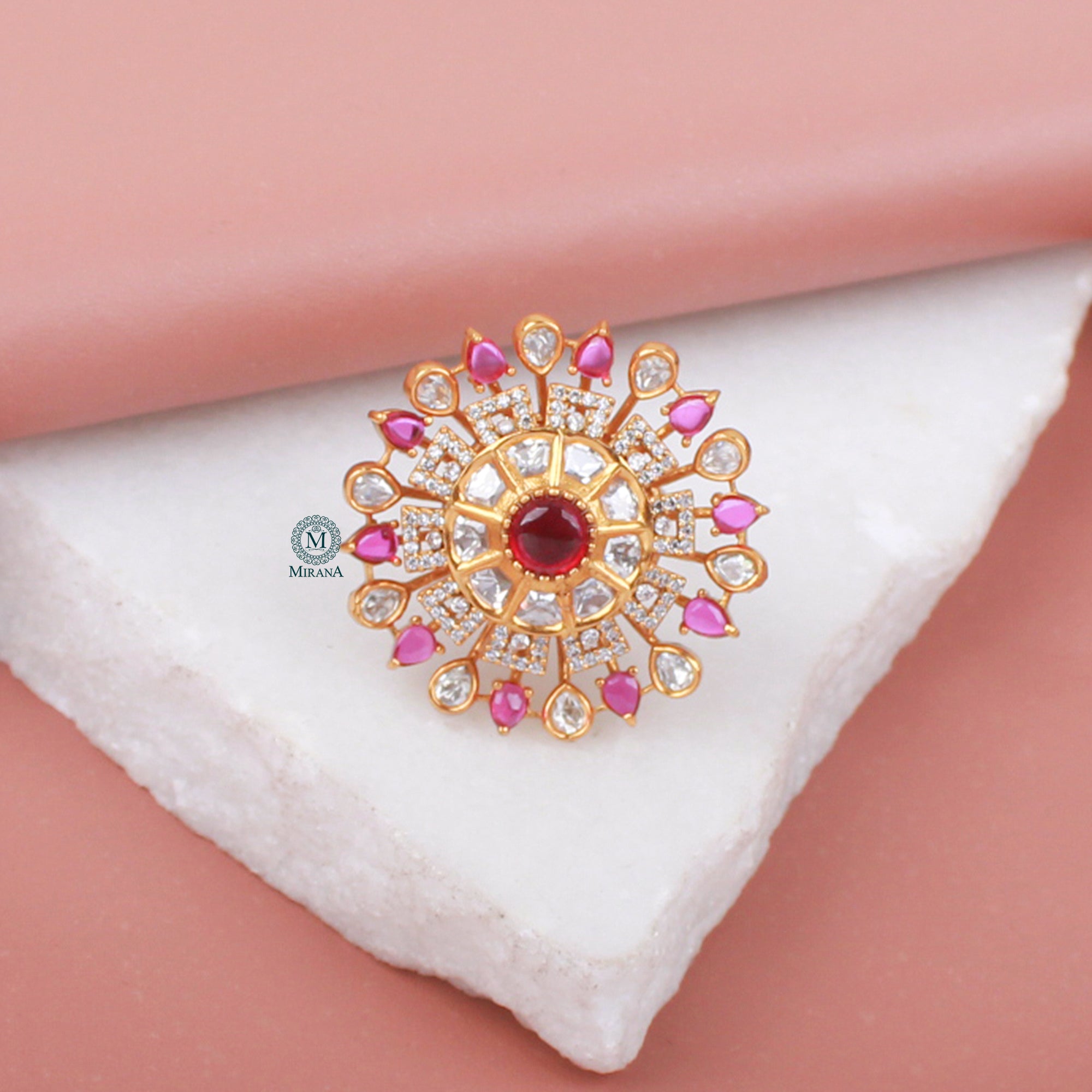 Dhriti Polki Designer Ring