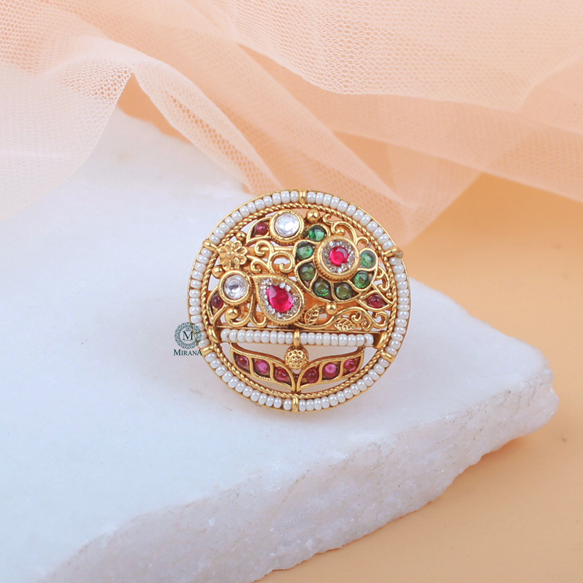 Pragya Antique Designer Ring