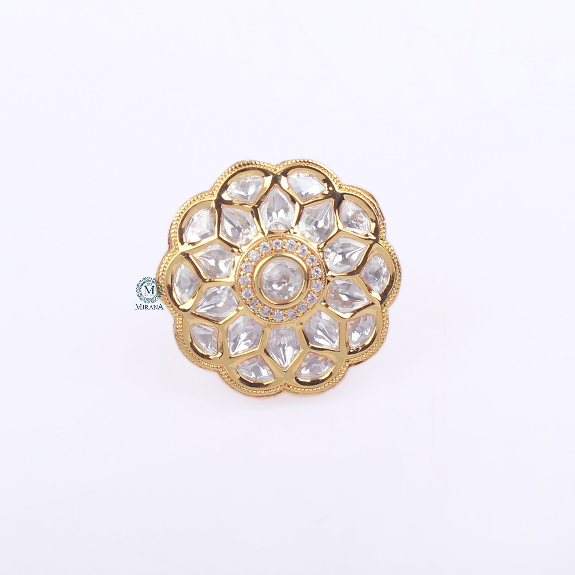 Riva Polki Designer Ring