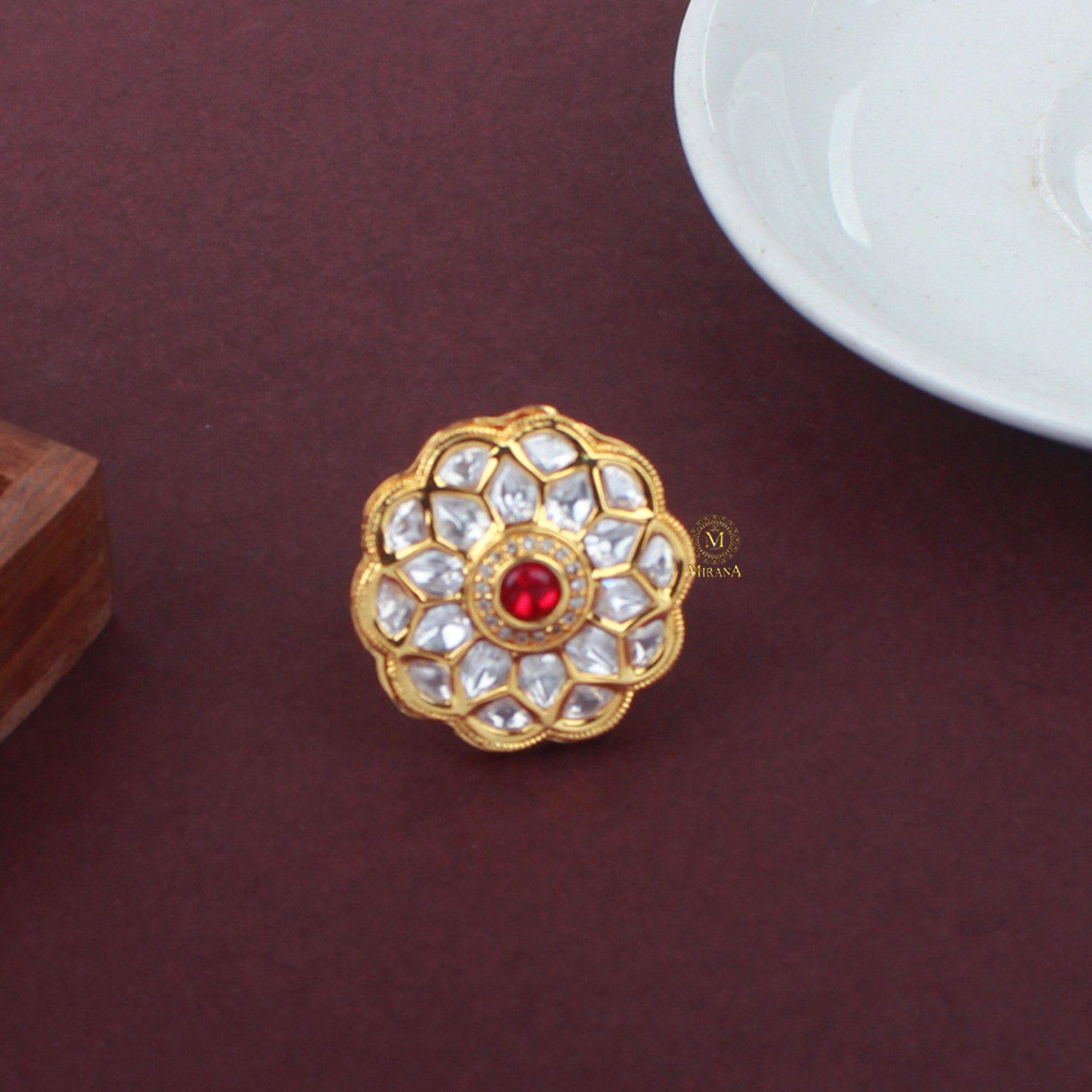 Riva Polki Designer Ring