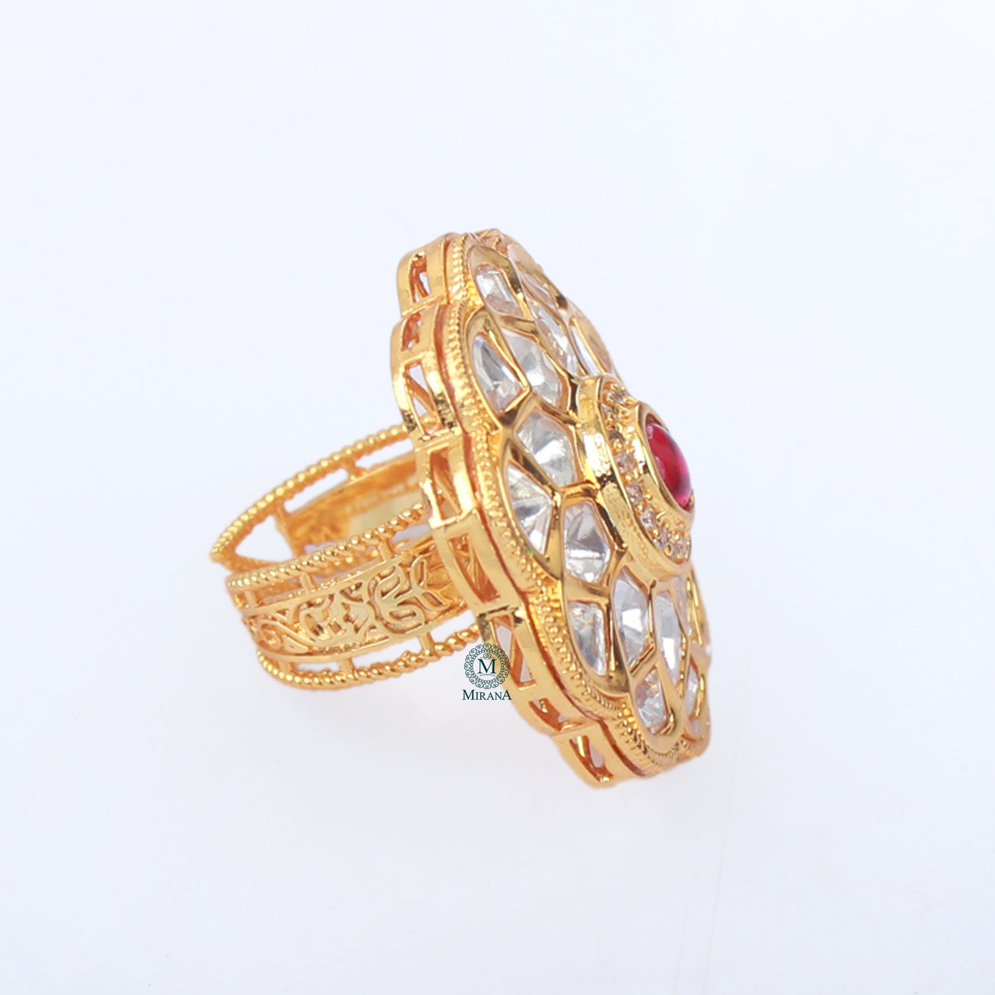 Riva Polki Designer Ring