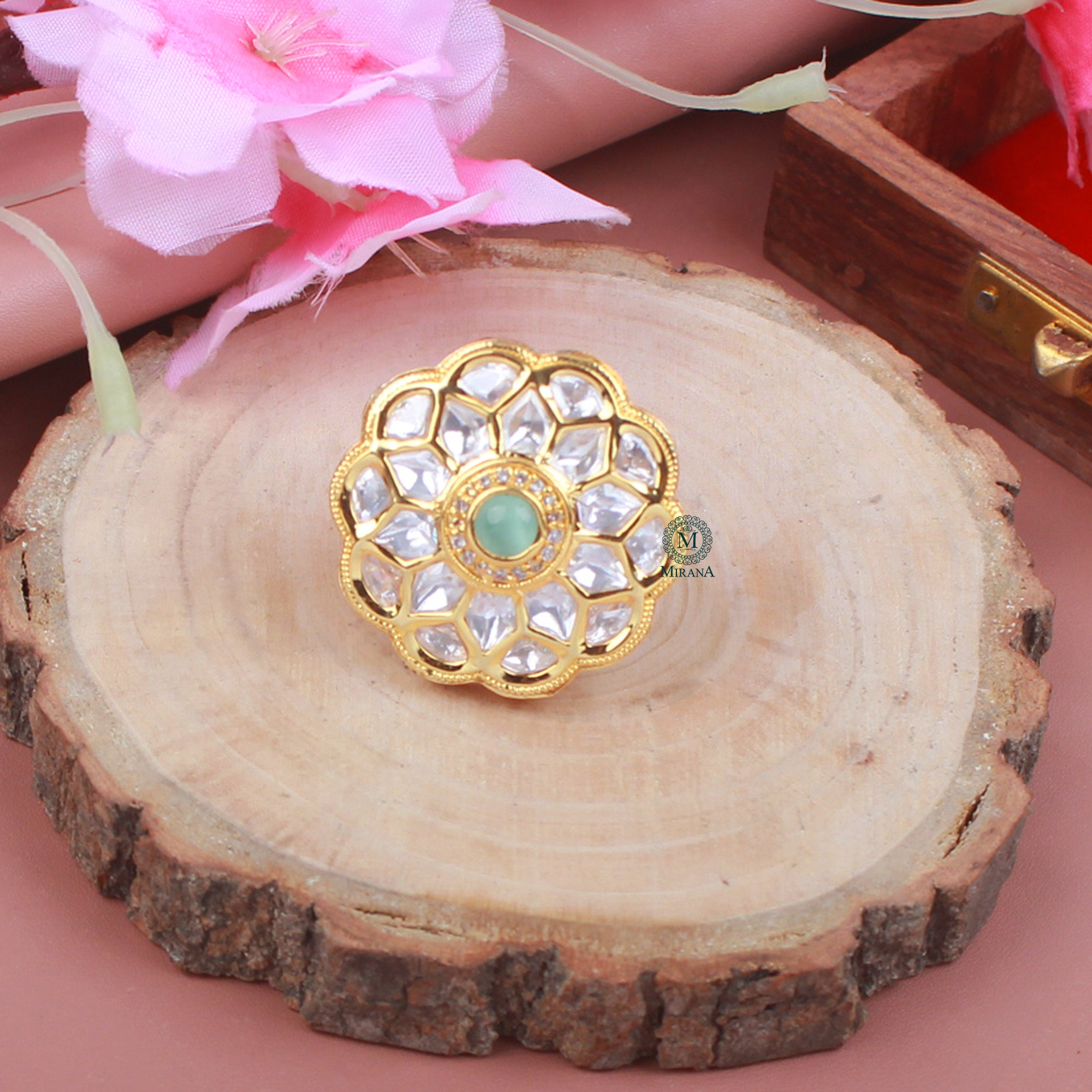 Riva Polki Designer Ring