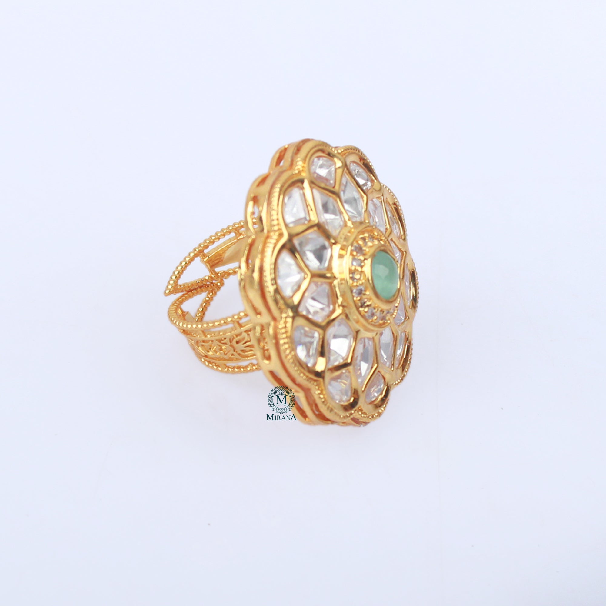 Riva Polki Designer Ring