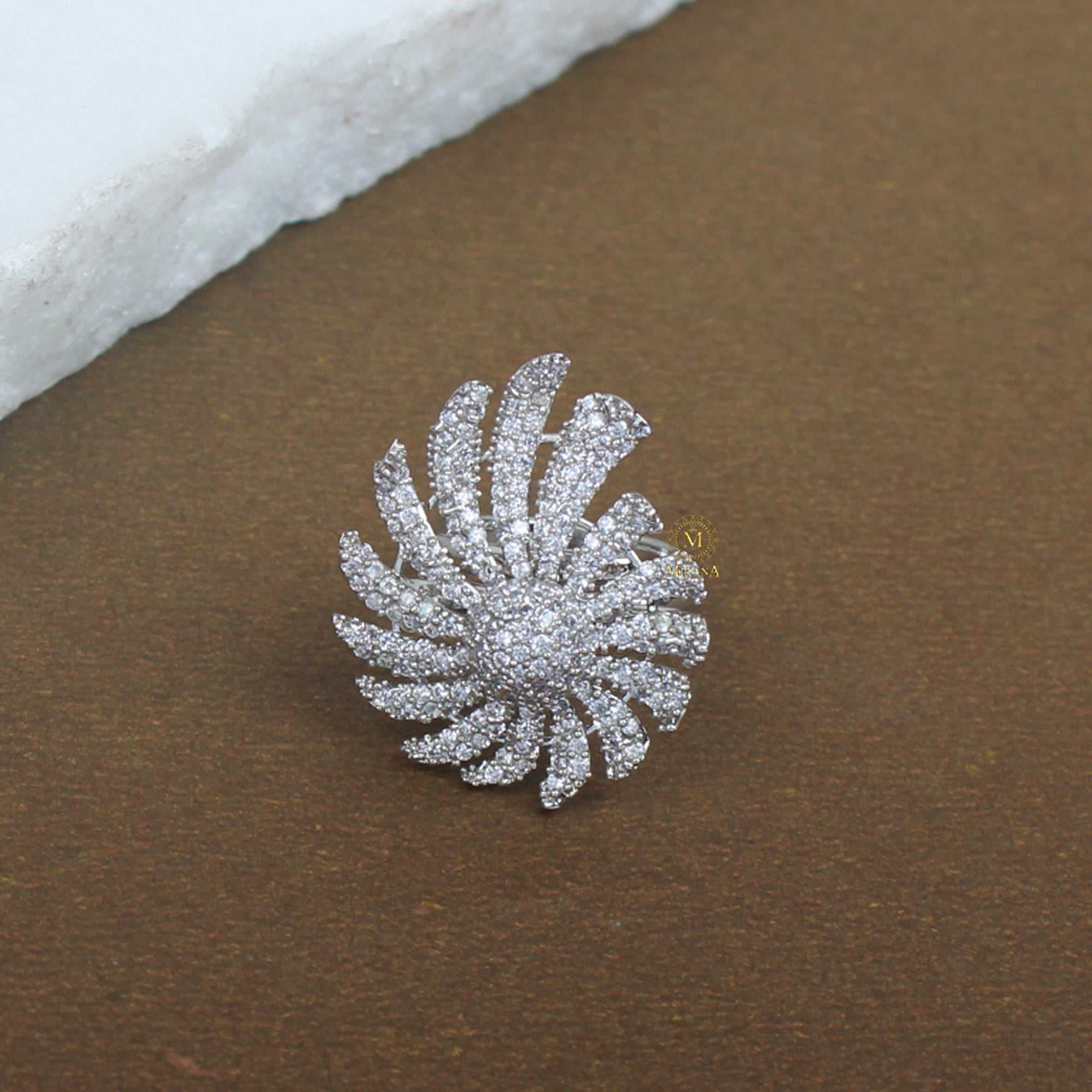 Elara CZ Designer Ring