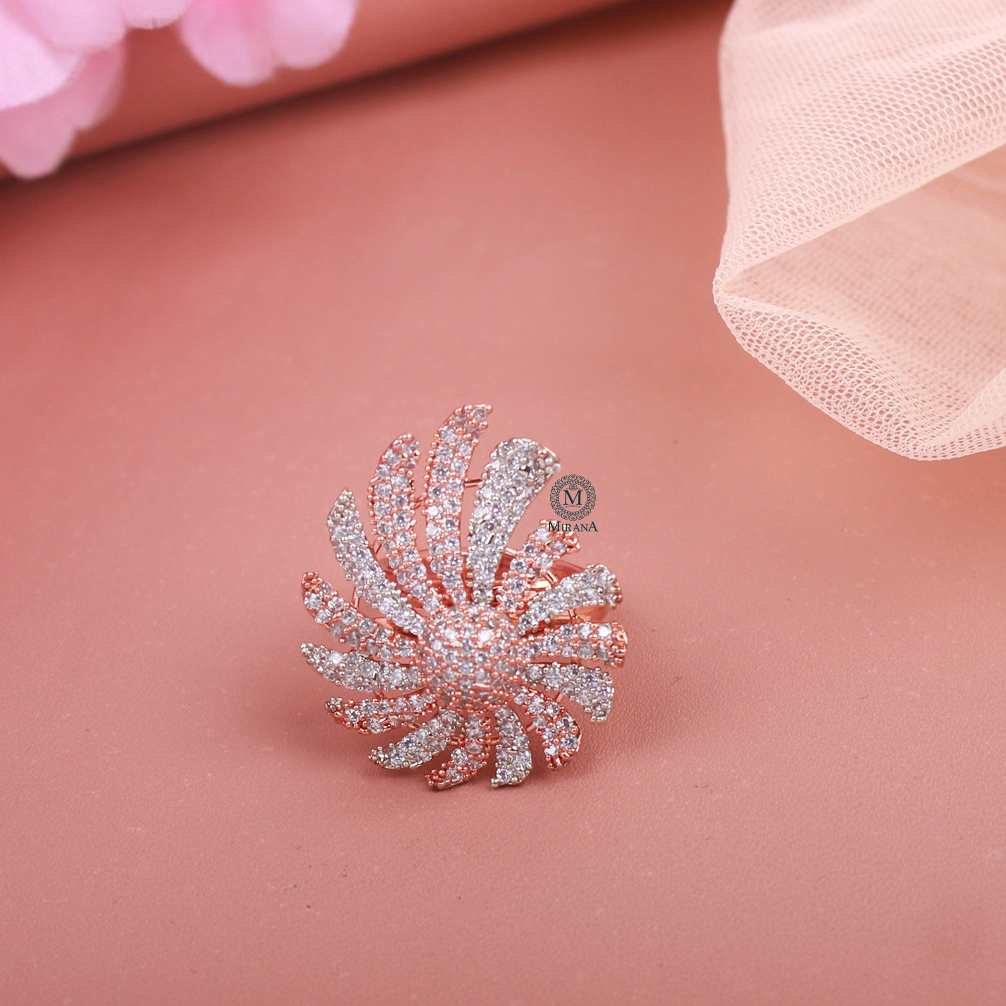 Elara CZ Designer Ring