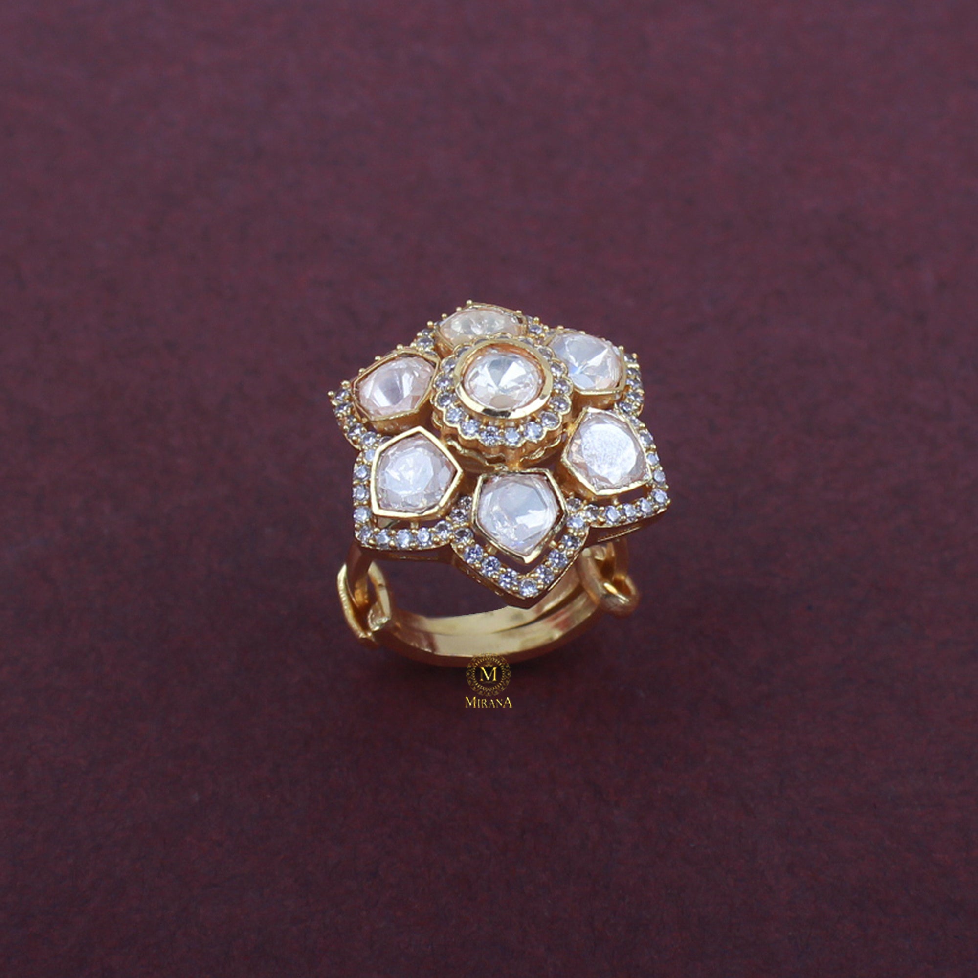 Esha Moissanite Designer Ring
