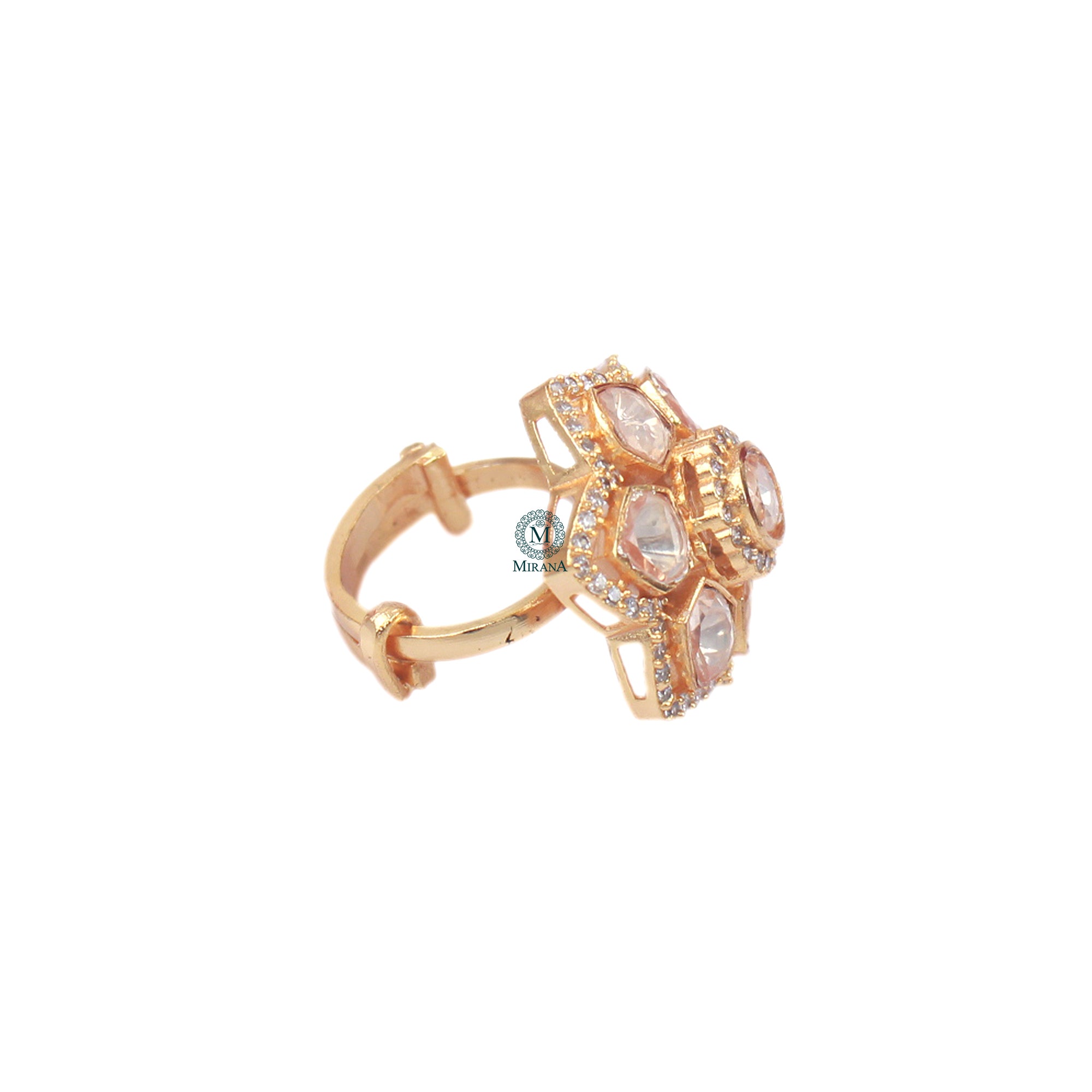 Esha Moissanite Designer Ring