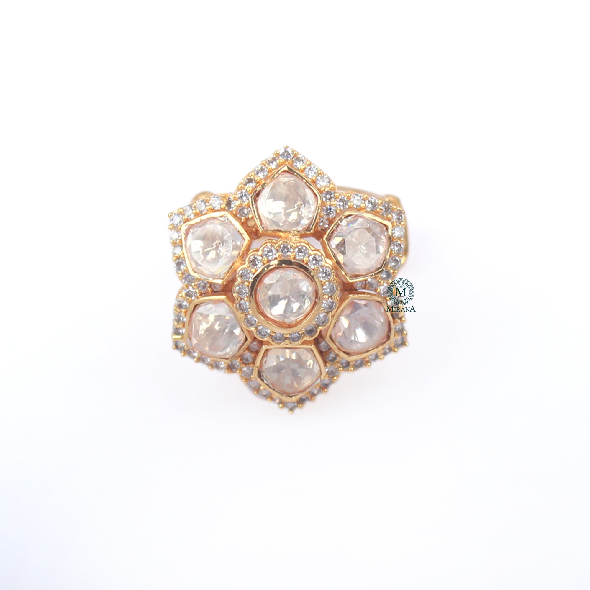 Esha Moissanite Designer Ring