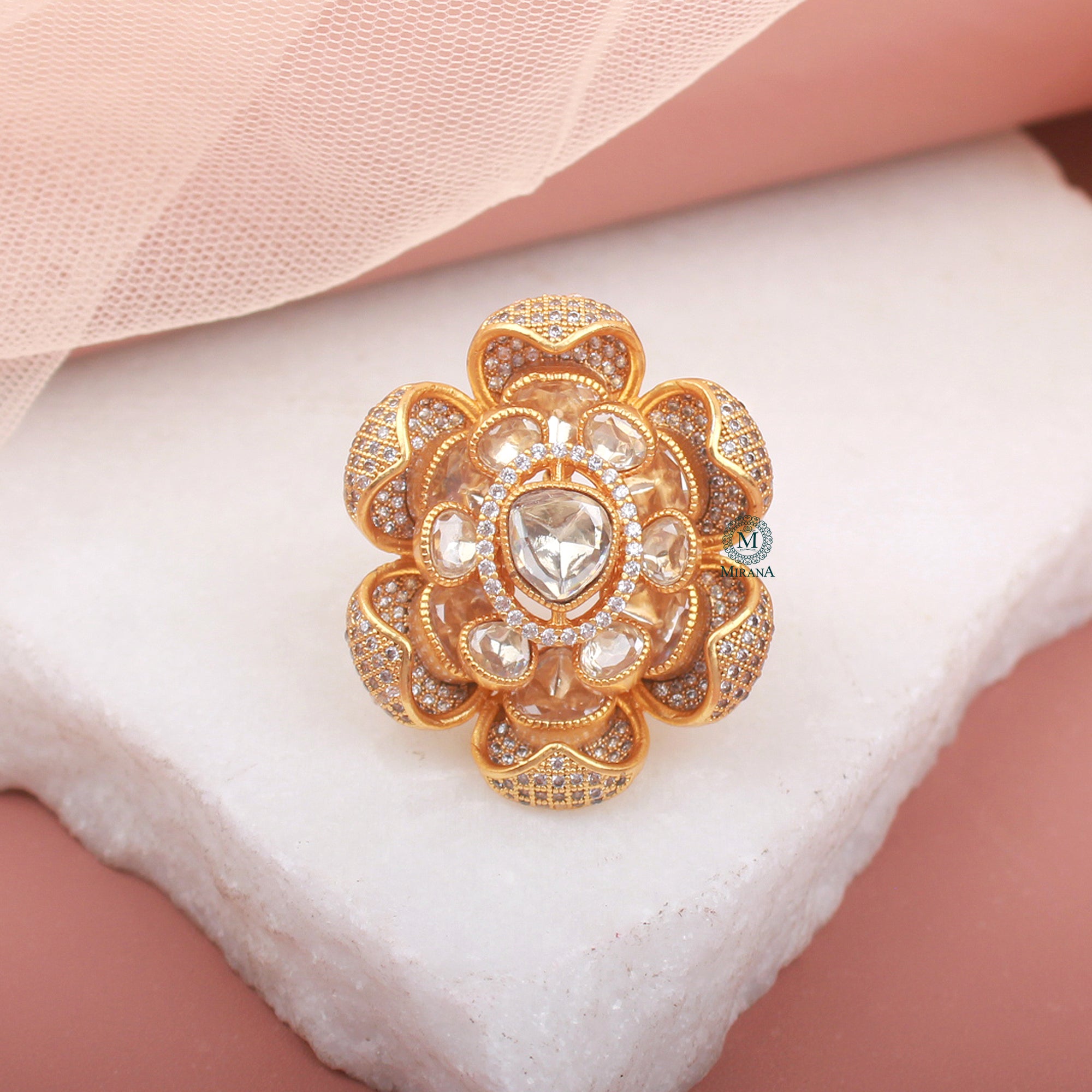 Mishti Moissanite Designer Ring