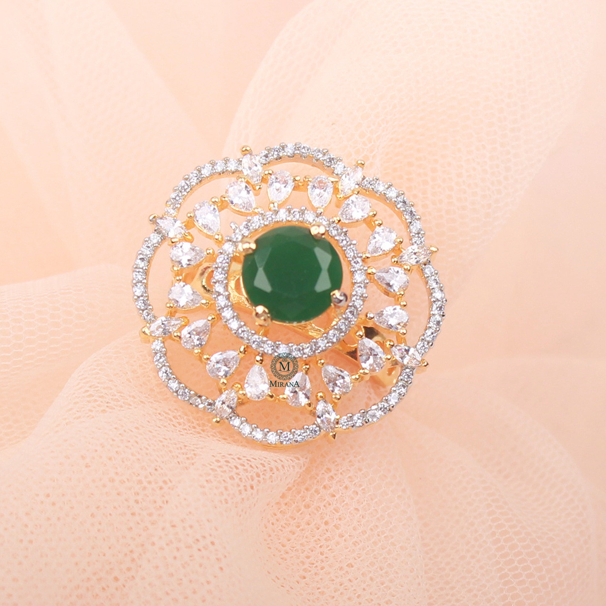 Feria Emerald Green CZ Ring
