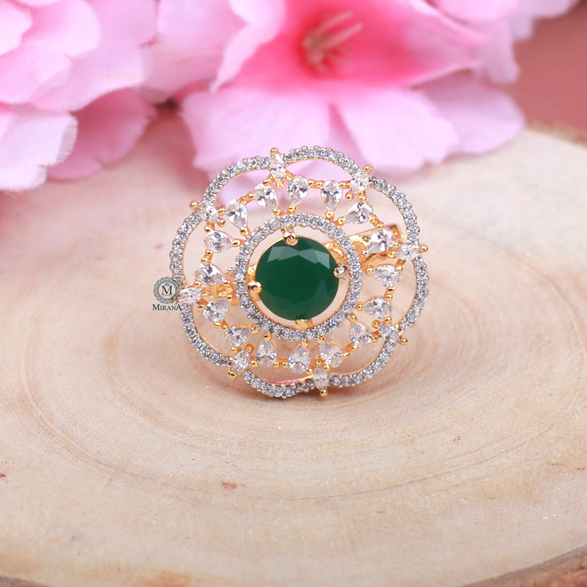 Feria Emerald Green CZ Ring