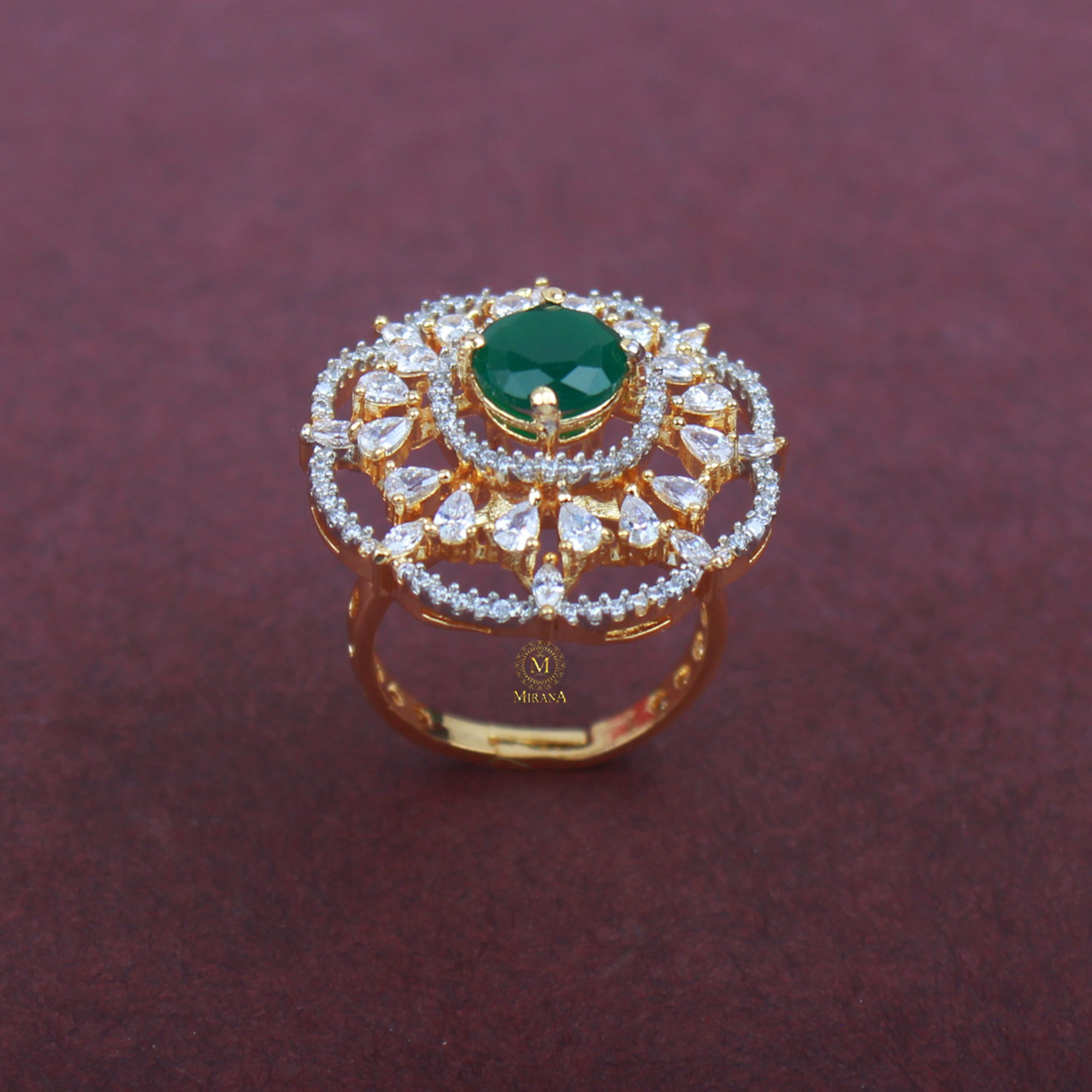 Feria Emerald Green CZ Ring