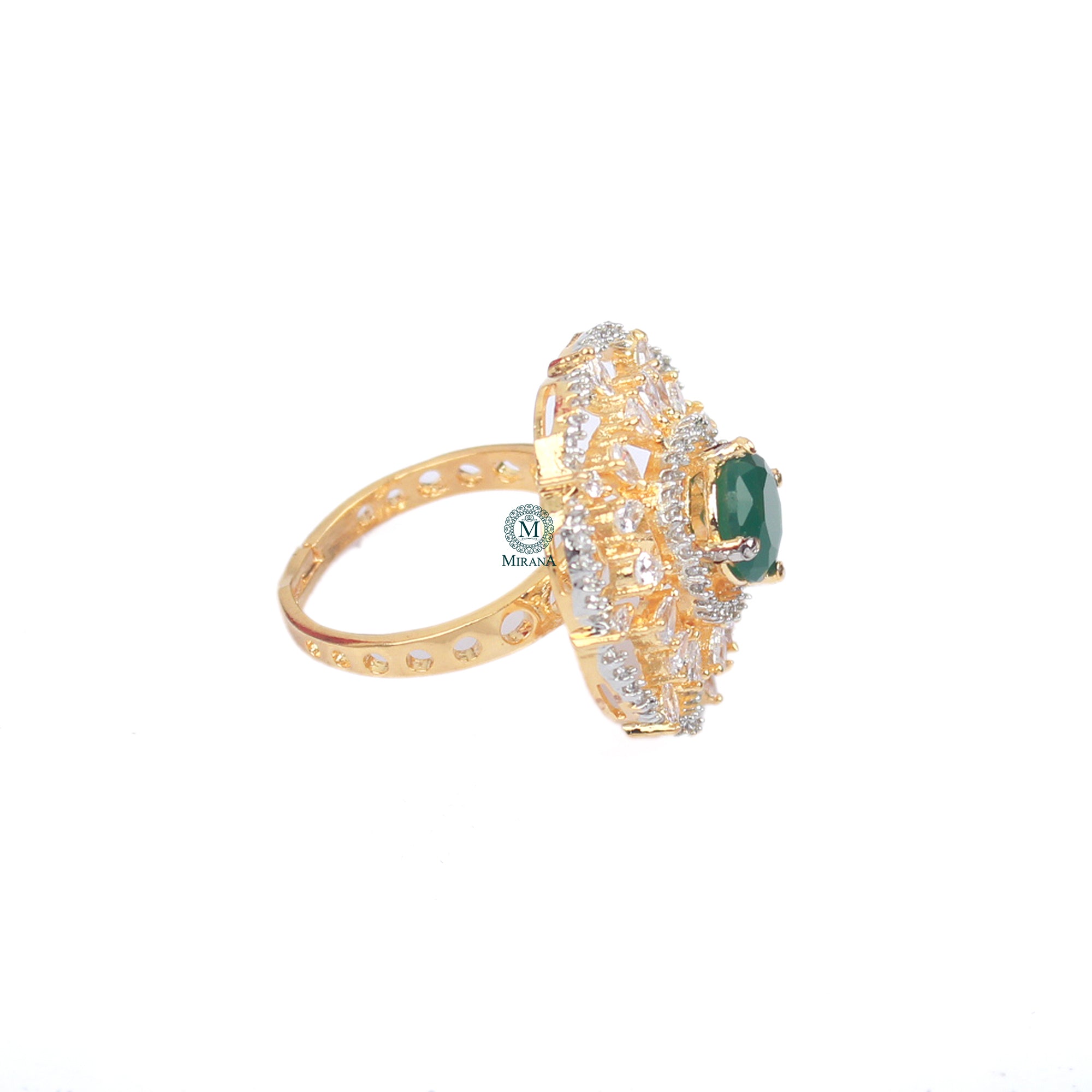 Feria Emerald Green CZ Ring