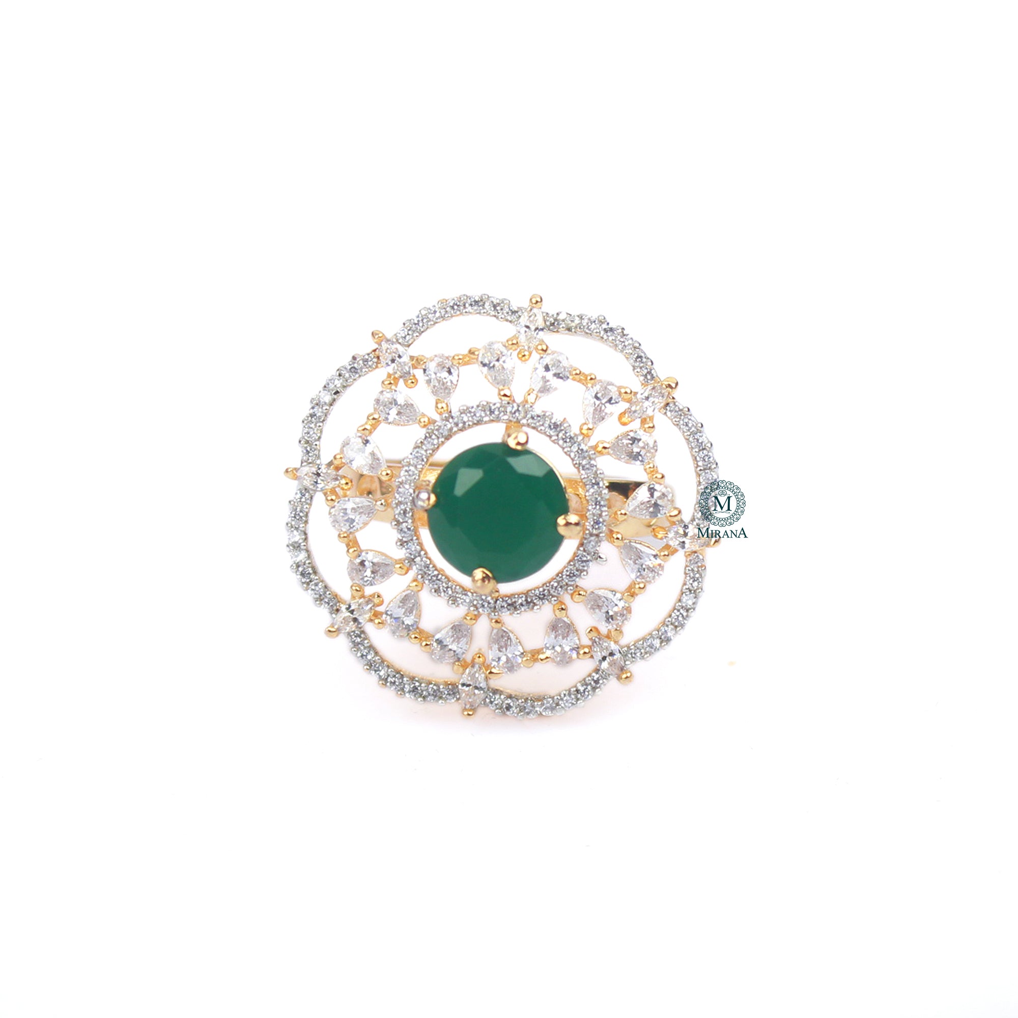 Feria Emerald Green CZ Ring