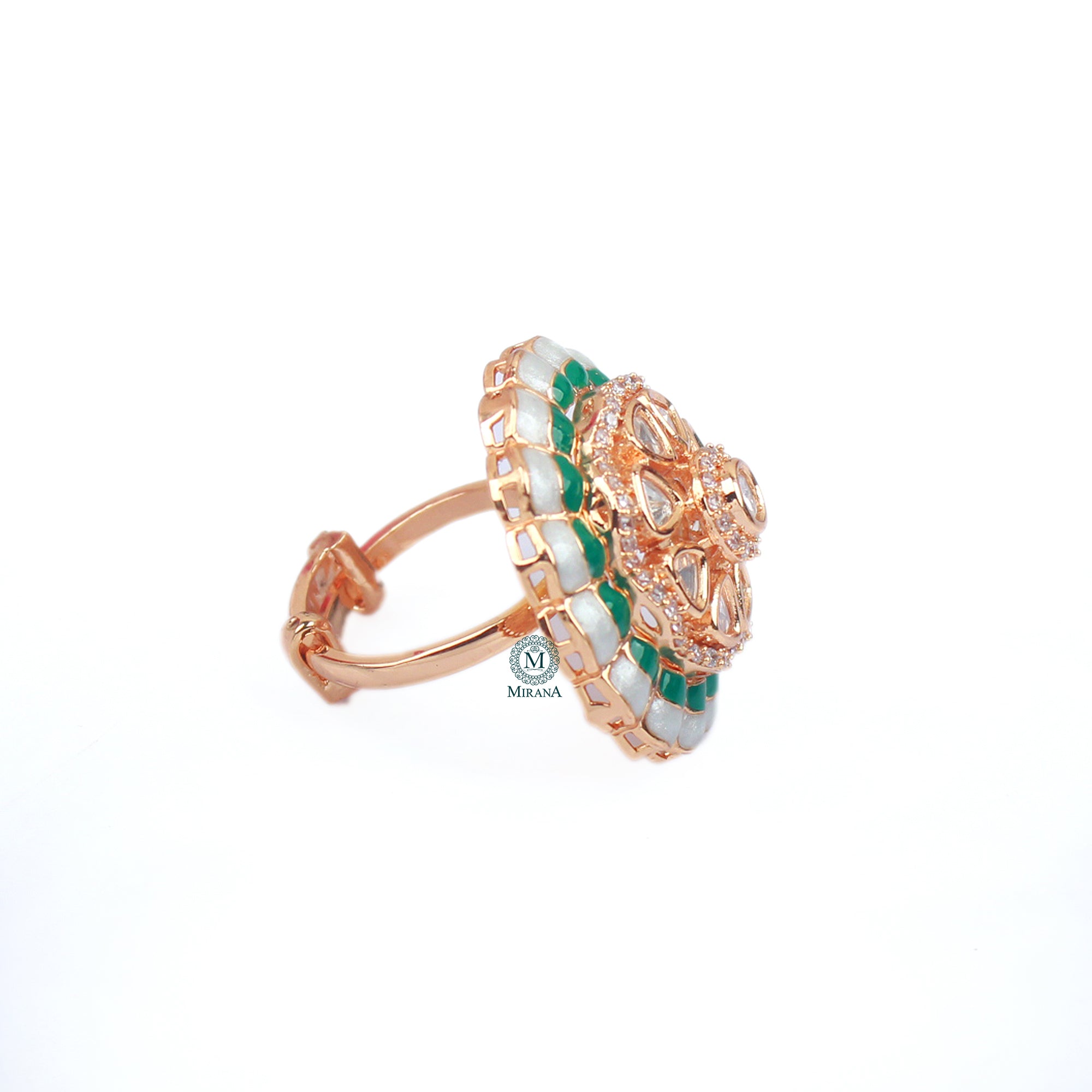 Dishi Polki Designer Ring