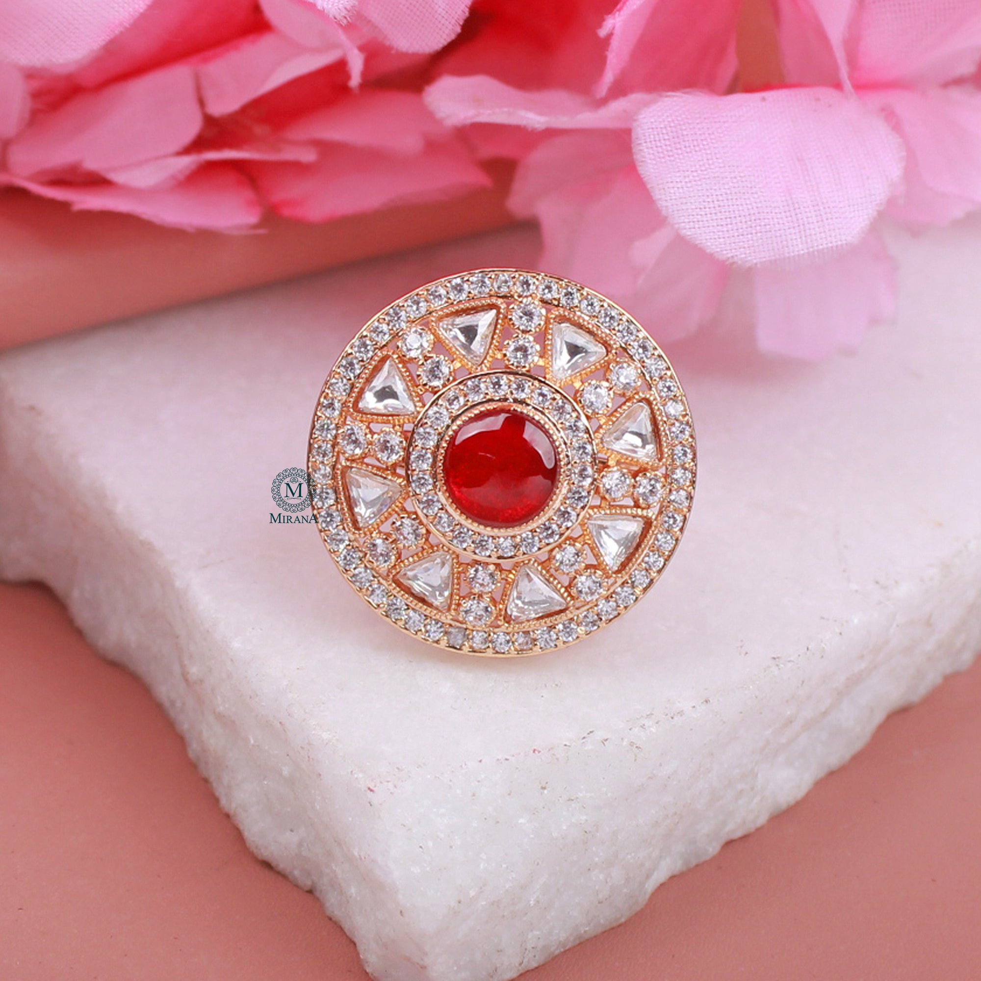 Priya Polki Designer Ring