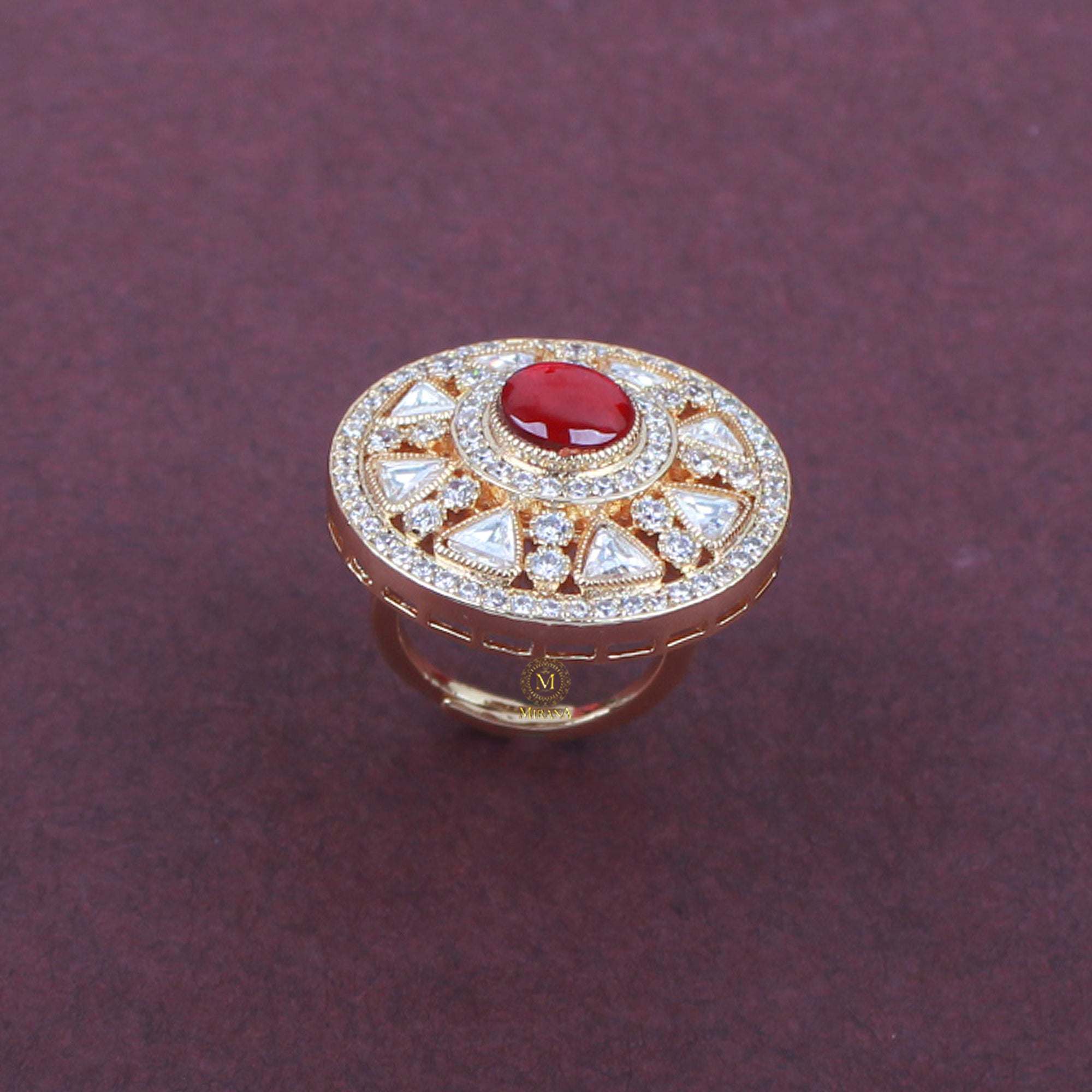Priya Polki Designer Ring