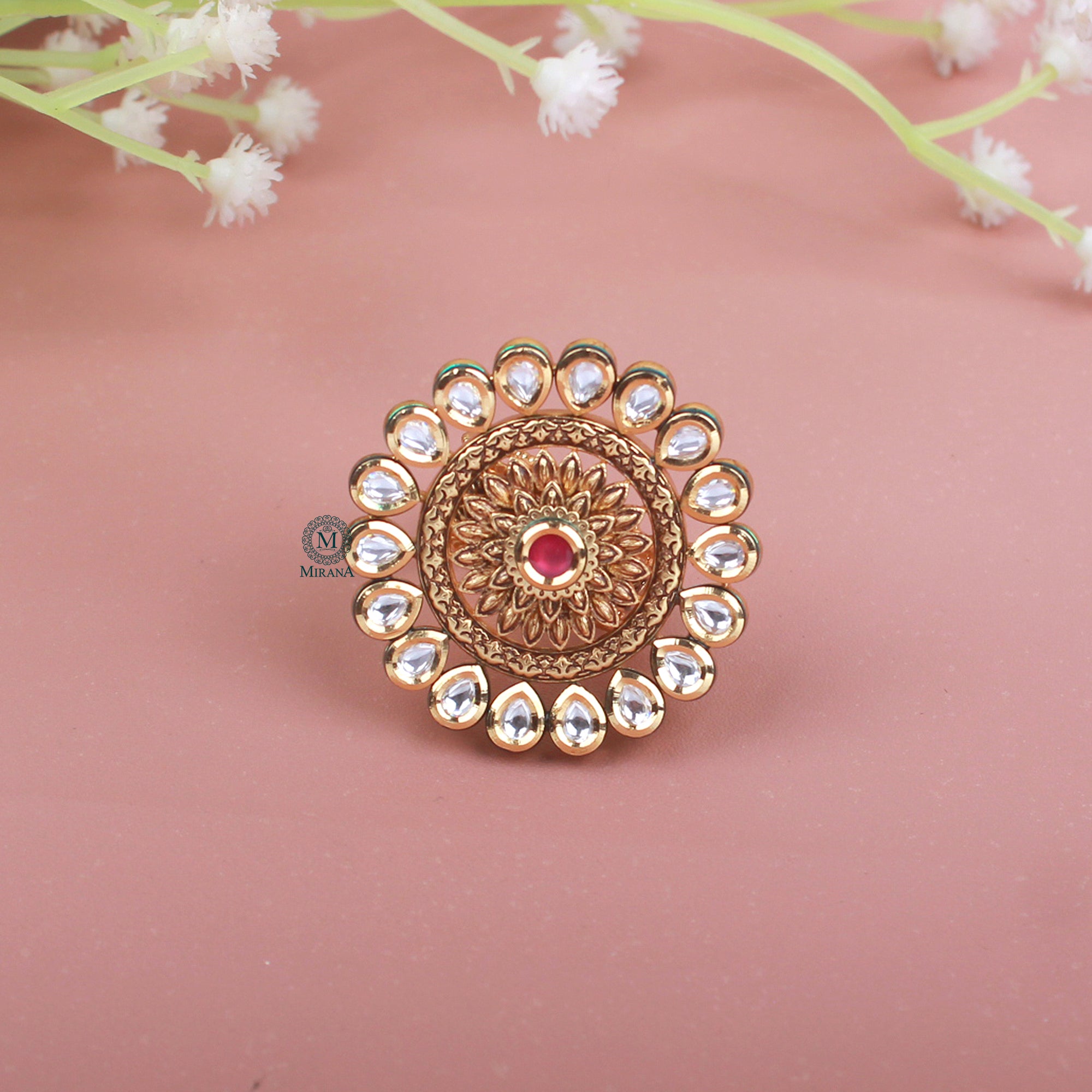 Divya Polki Designer Ring